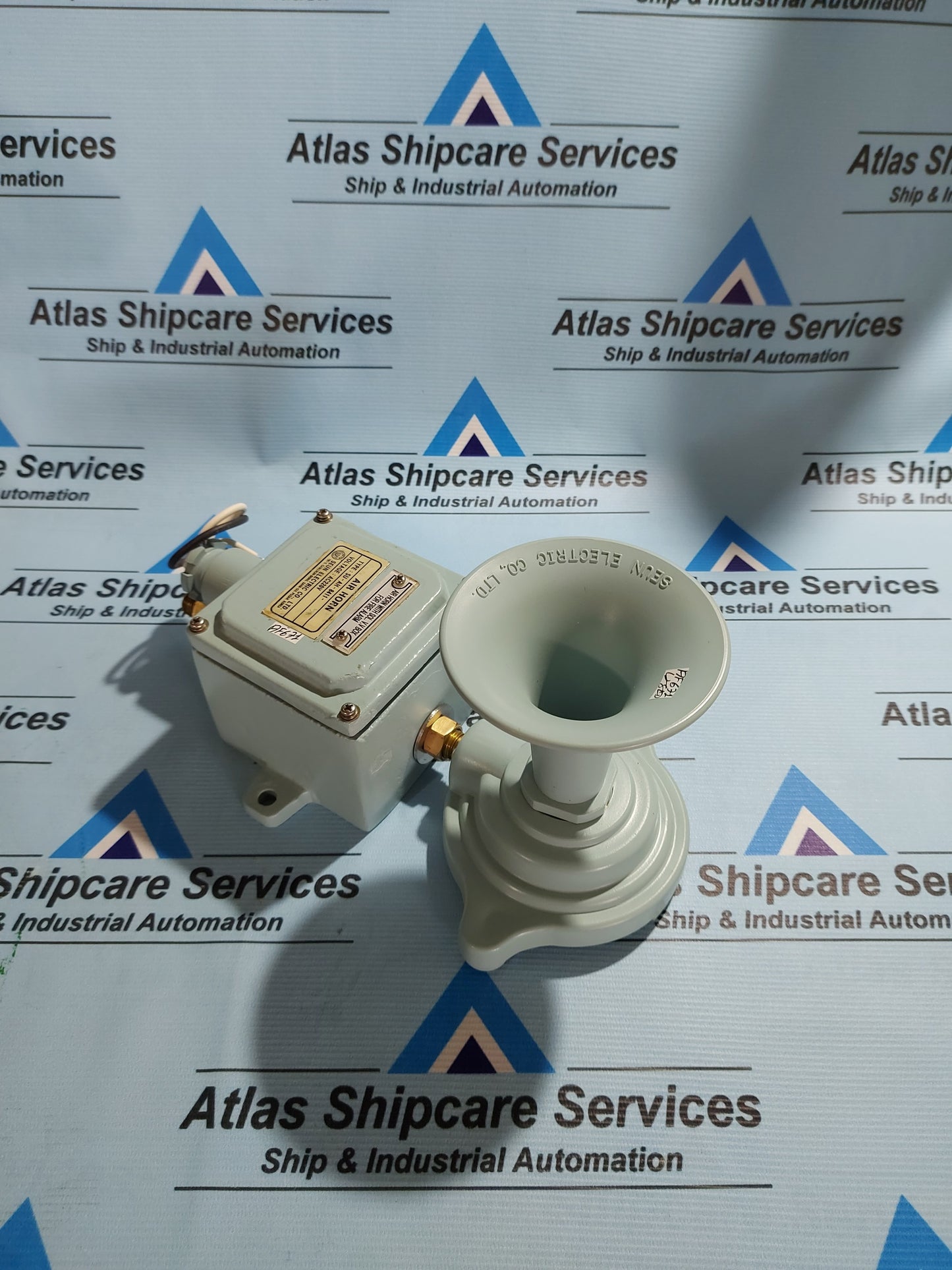 SEUN ELECTRIC SU-AH-8411 AIR HORH WITH SOLENOID VALVE