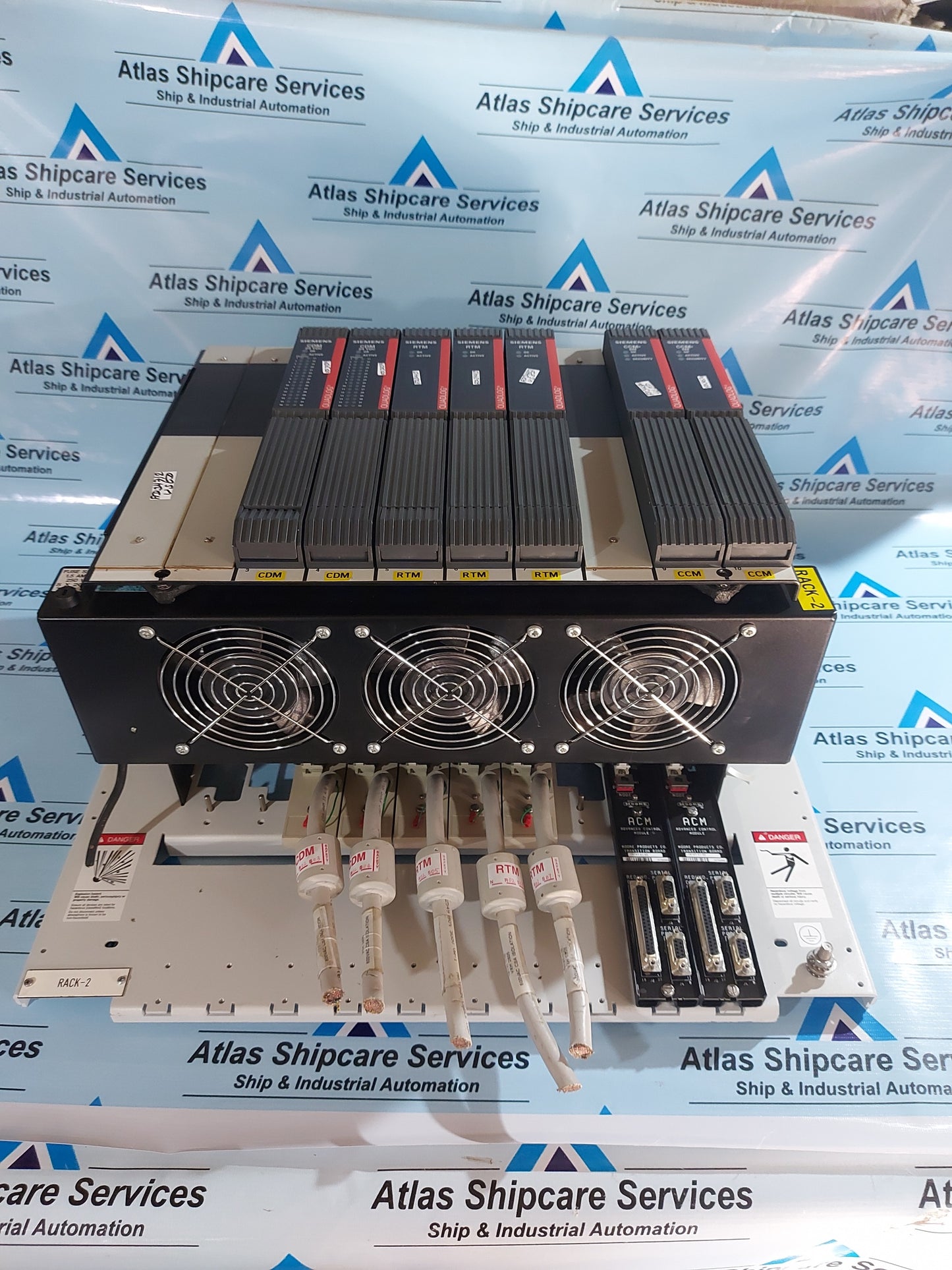SIEMENS 16114-171 APACS+ QUADLOG MODULRAC MODULE CARD RACK