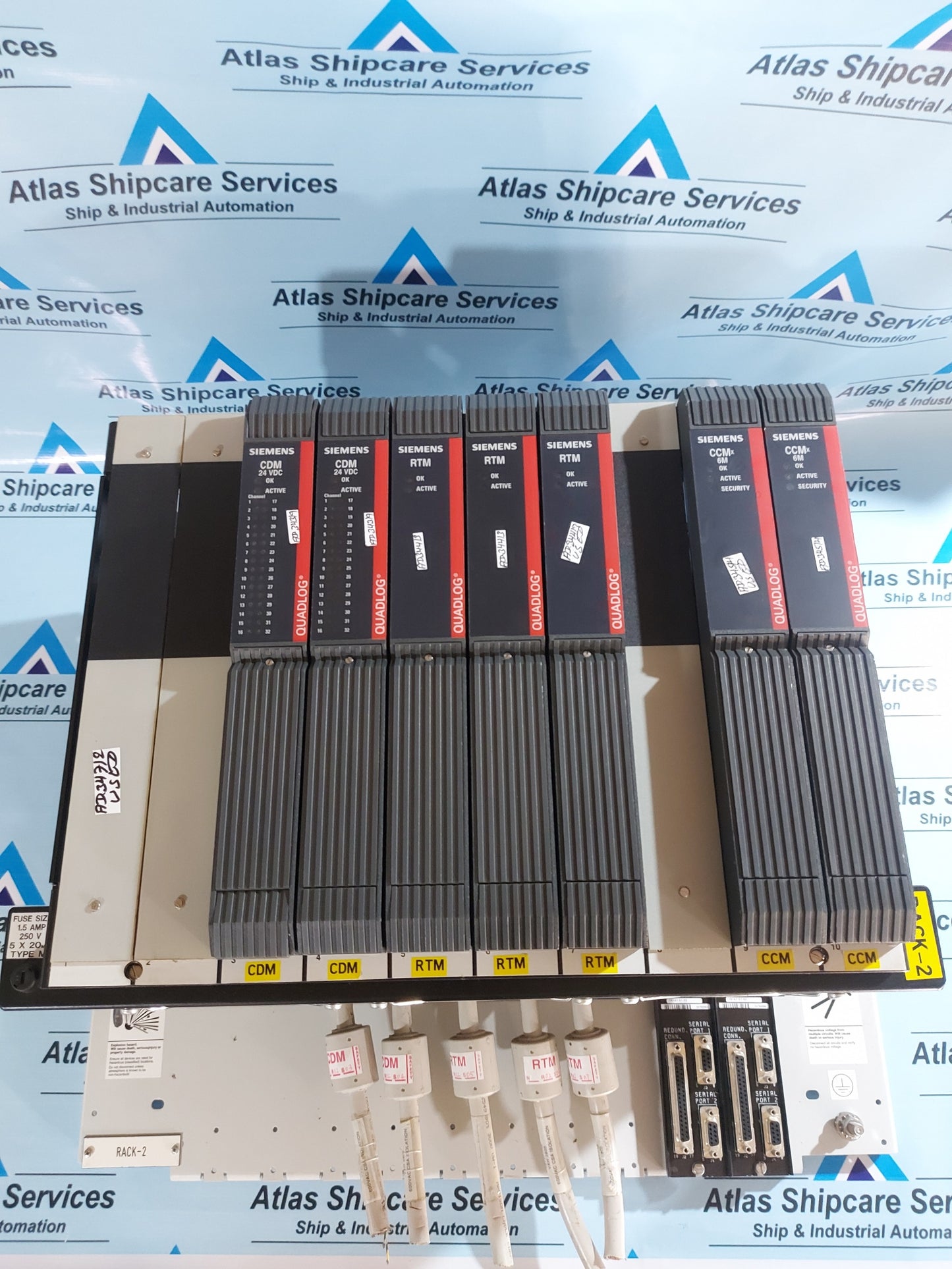 SIEMENS 16114-171 APACS+ QUADLOG MODULRAC MODULE CARD RACK