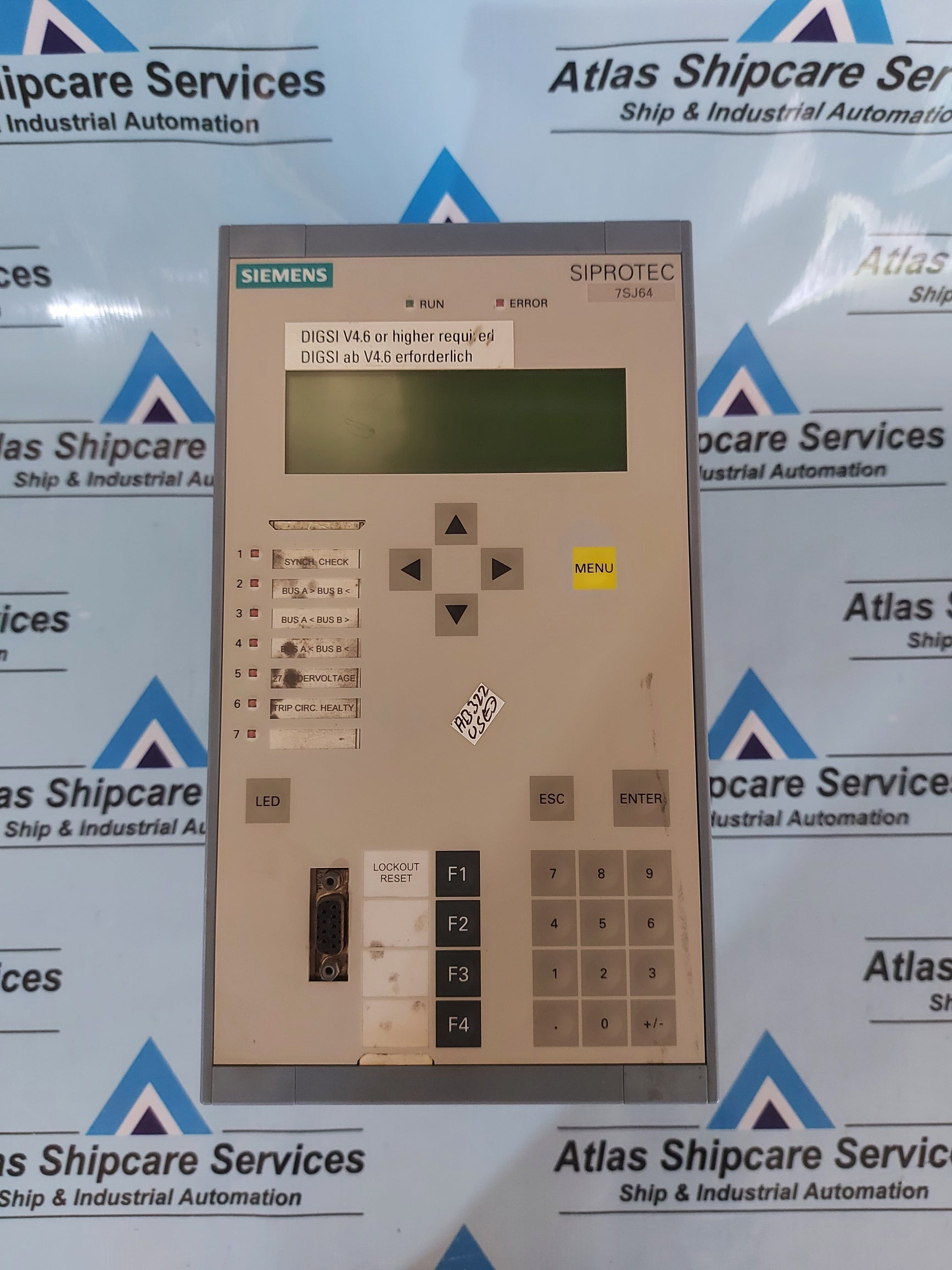 SIEMENS 7SJ64 SIPROTEC 7SJ6405-2EB02-1FE4/DD OVERCURRENT PROTECTION RELAY