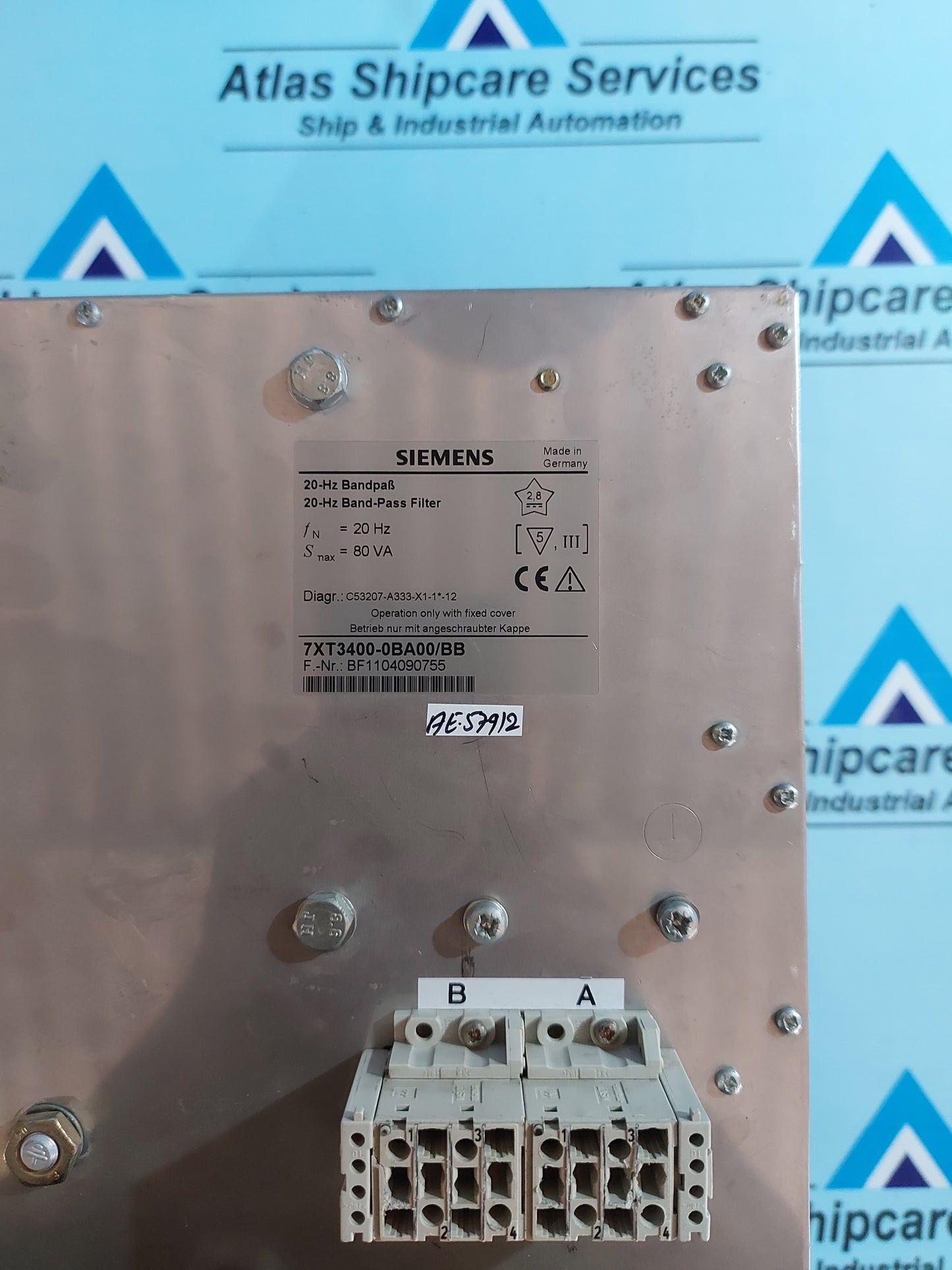 SIEMENS 7XT3400-0BA00/BB 20-Hz BAND-PASS FILTER