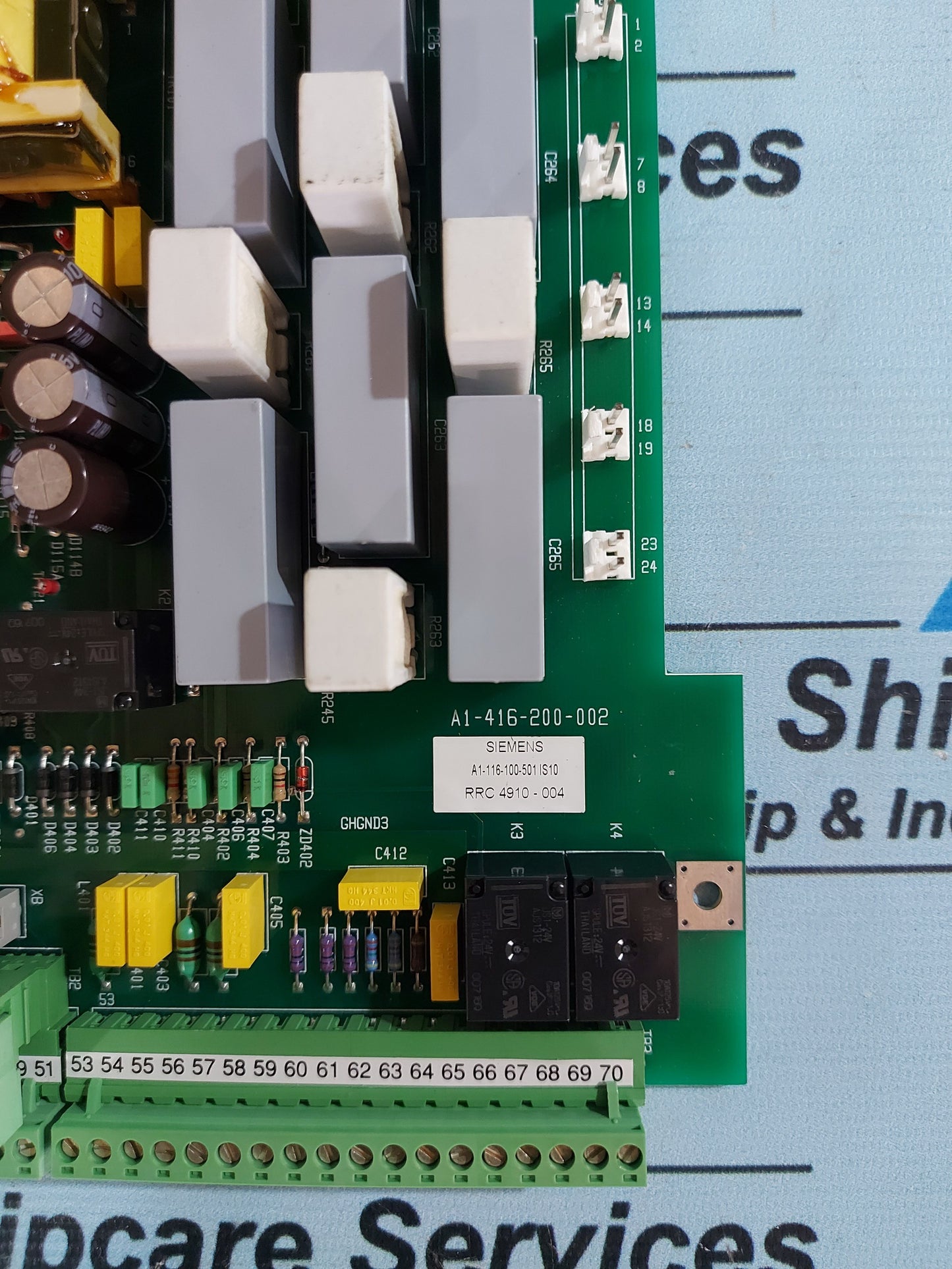 SIEMENS A1-116-100-501 IS10 CIRCUIT BOARD A1-416-200-002
