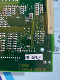 SIEMENS C73207-A309-B12-3 CONTROL BOARD PB289