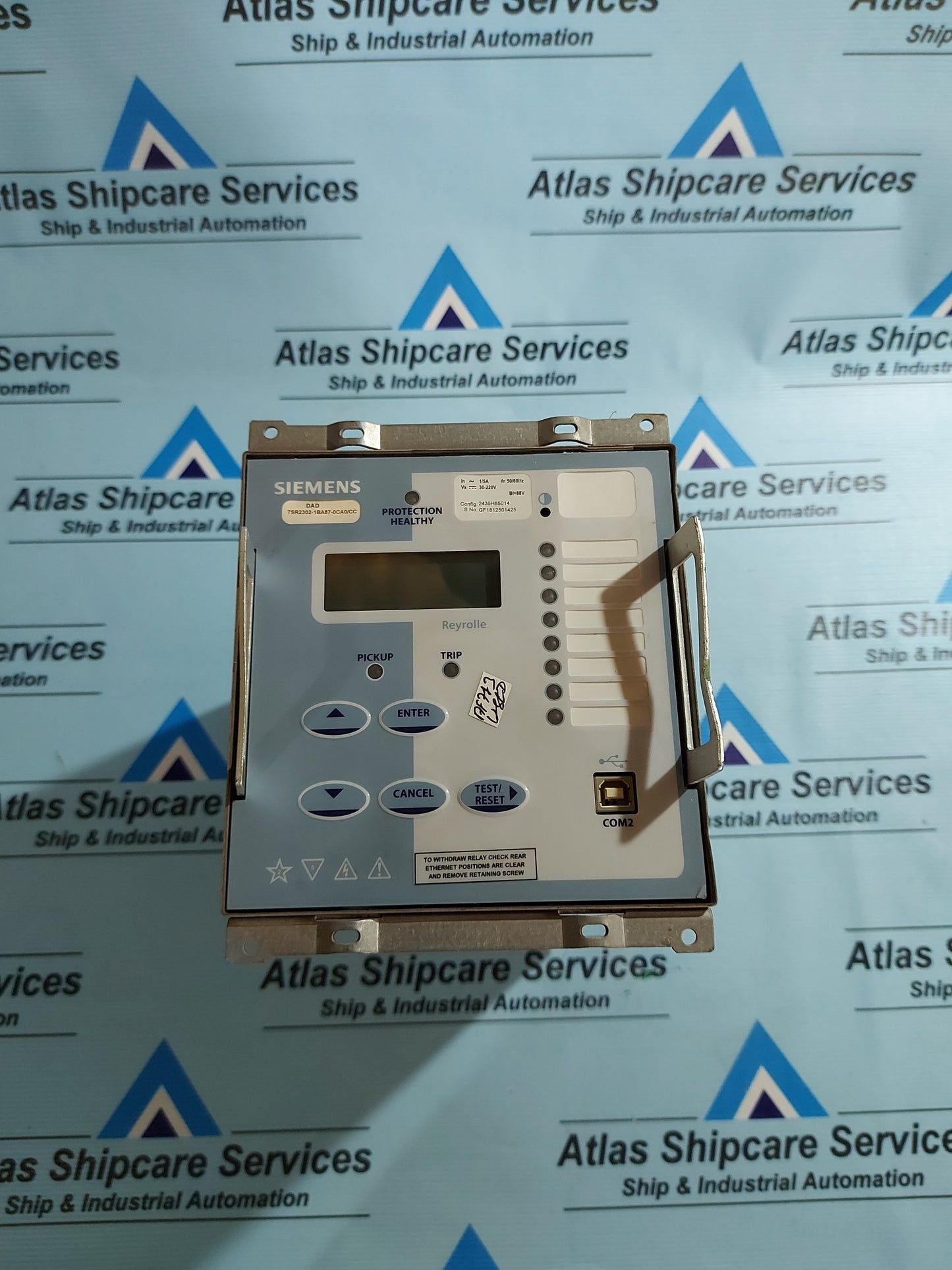 SIEMENS DAD 7SR2302-1BA87-0CA0/CC HIGH IMPEDANCE PROTECTION RELAY