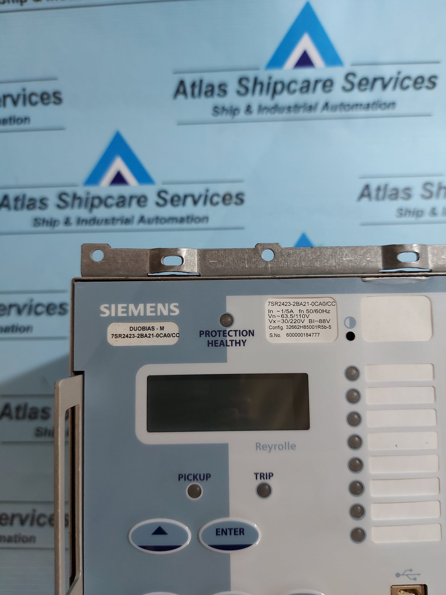 SIEMENS DUOBIAS-M 7SR2423-2BA21-0CA0/CC TRANSFORMER DIFFERENTIAL RELAY