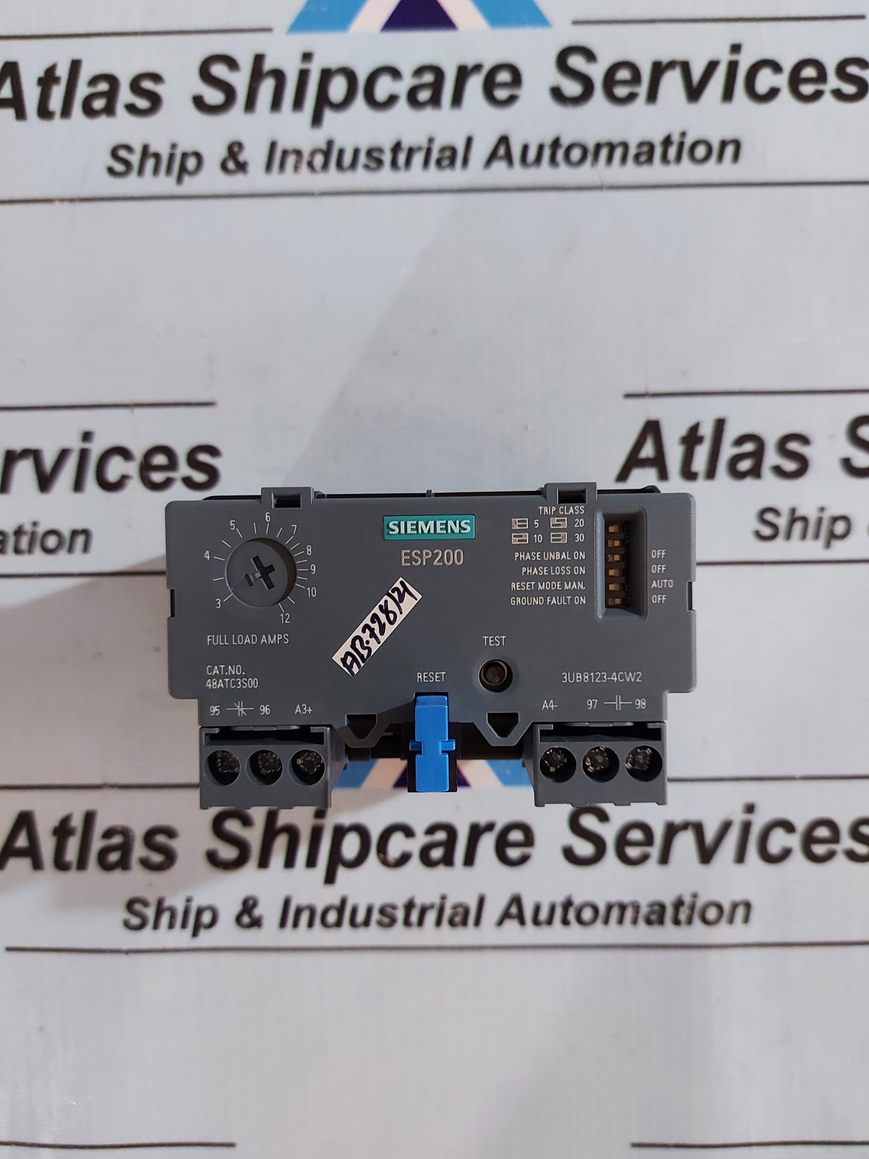 SIEMENS ESP200 SOLID STATE OVERLOAD RELAY 48ATC3S00 – Atlas Shipcare ...