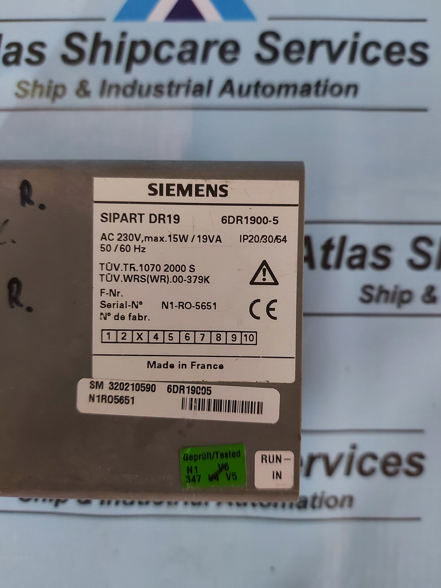 SIEMENS SIPART DR19 6DR1900-5 CONTROLLER