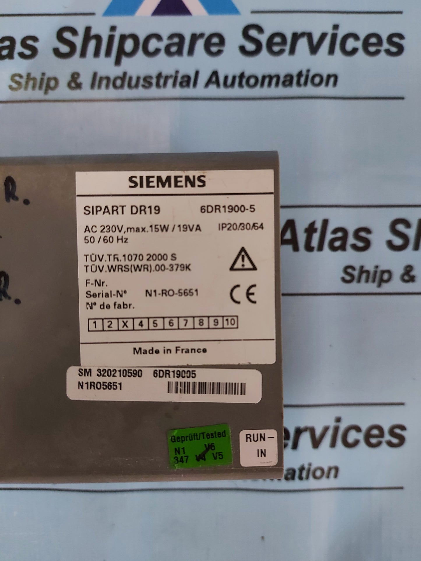 SIEMENS SIPART DR19 6DR1900-5 CONTROLLER