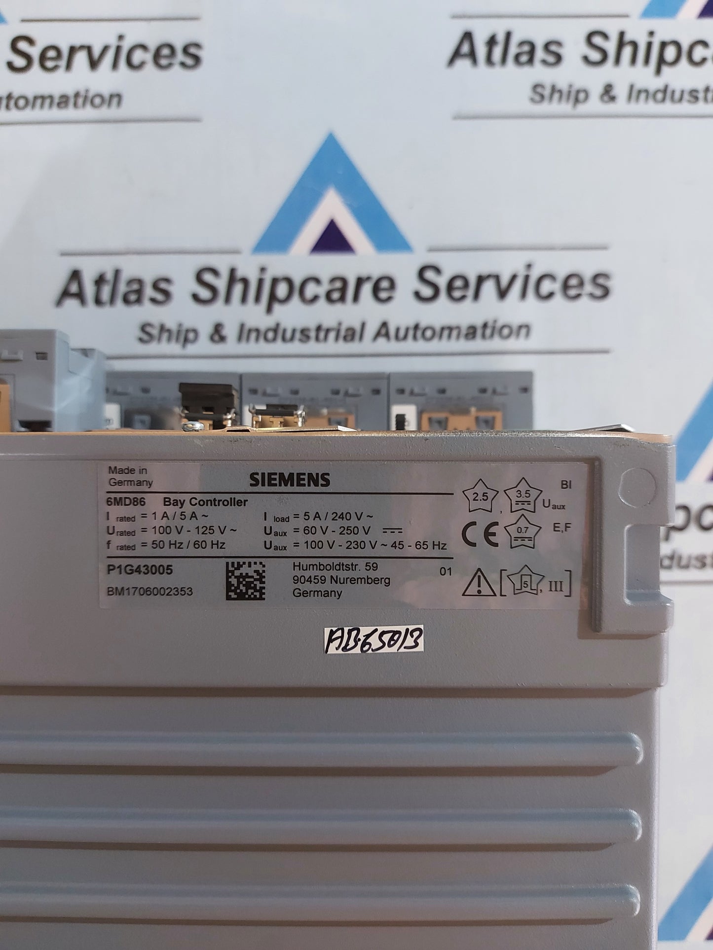 SIEMENS SIPROTEC 6MD86 BAY CONTROLLER