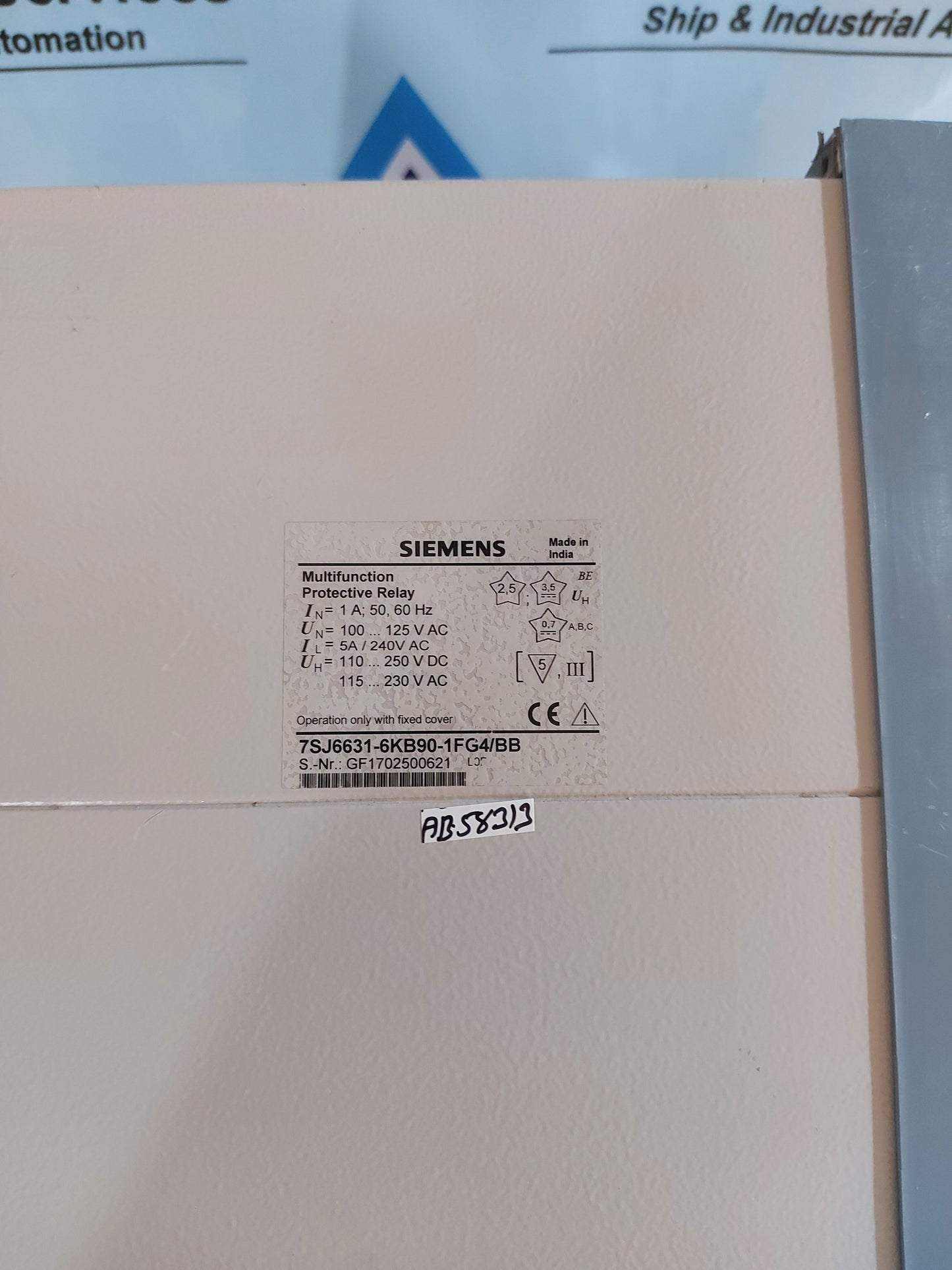 SIEMENS SIPROTEC 7SJ66 MULTIFUCTION PROTECTIVE RELAY 7SJ6631-6KB90-1FG4/BB