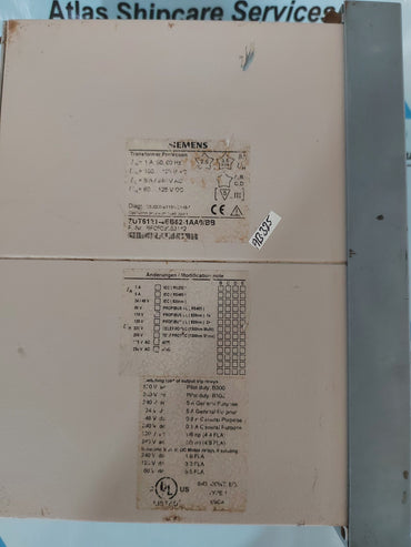 SIEMENS SIPROTEC 7UT61 TRANSFORMER DIFFERENTIAL PROTECTION RELAY 7UT6121-4EB61-1AA0/BB