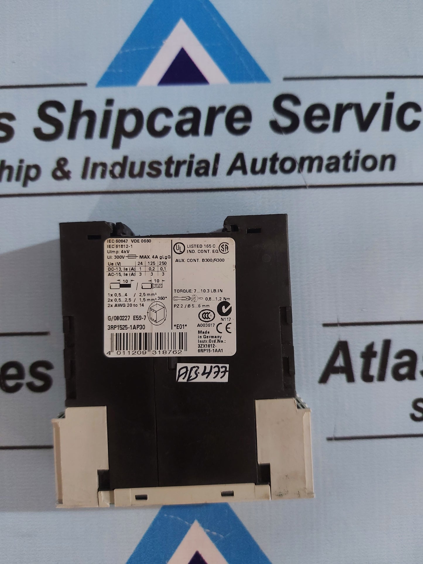 SIEMENS SIRIUS 3RP1525-1AP30 TIME RELAY