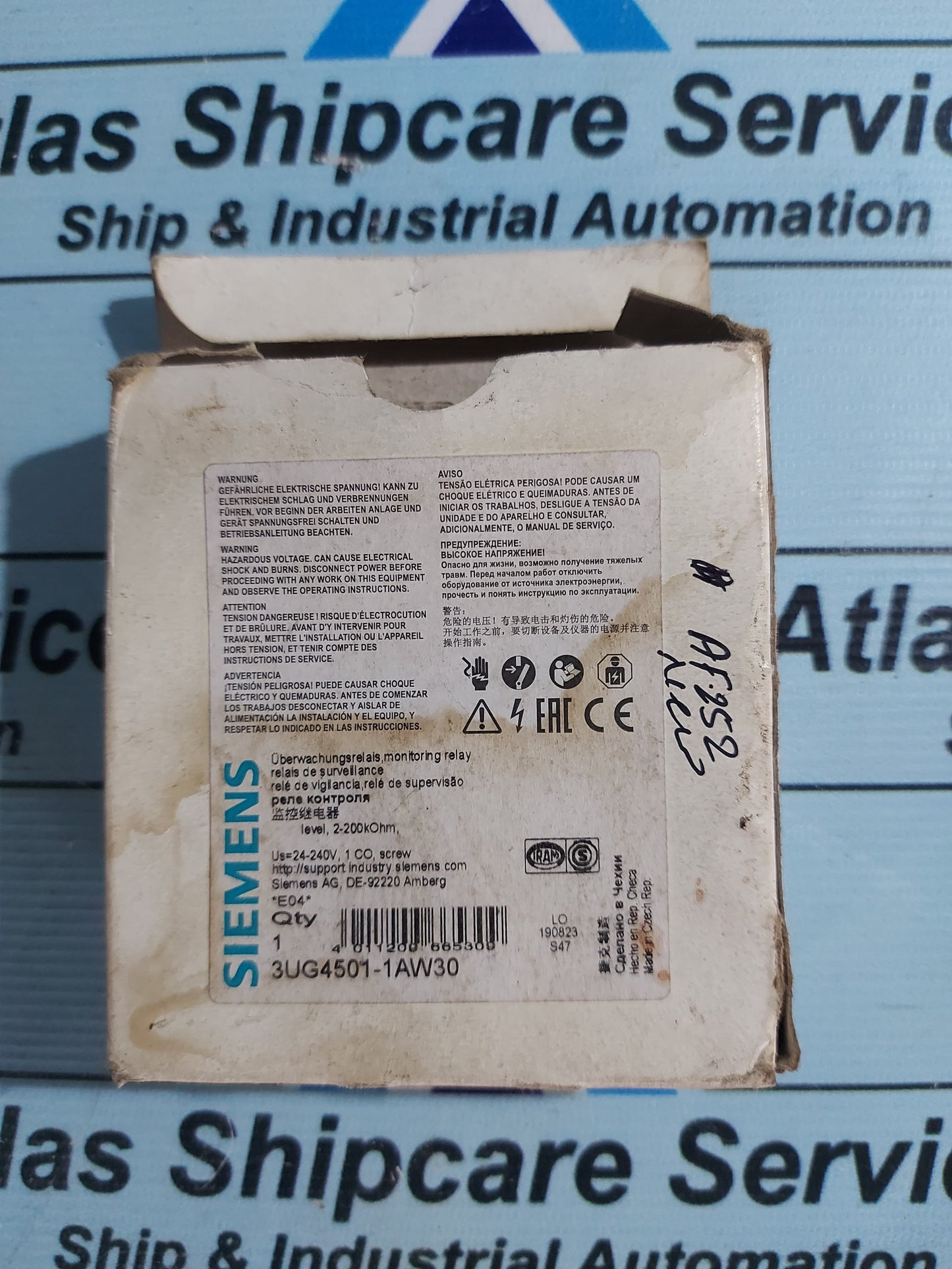 SIEMENS SIRIUS 3UG4501-1AW30 MONITORING RELAY