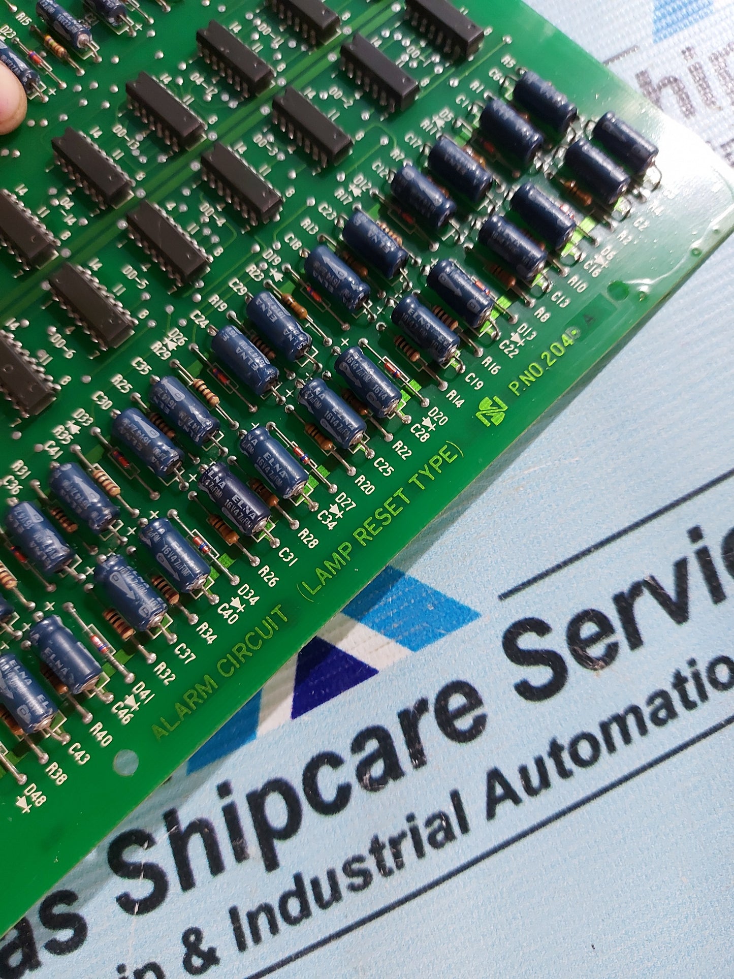 SN OPEN-SHUT ALARM CIRCUIT LAMP RESET TYPE 204 A