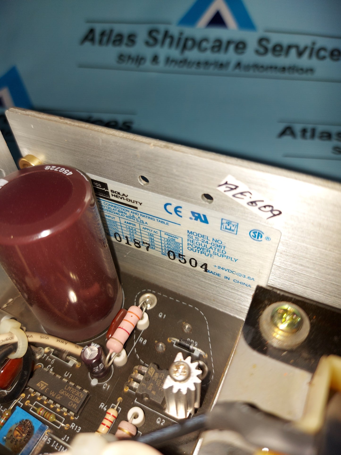 SOLA SLS-24-036T REGULATED POWER SUPPLY