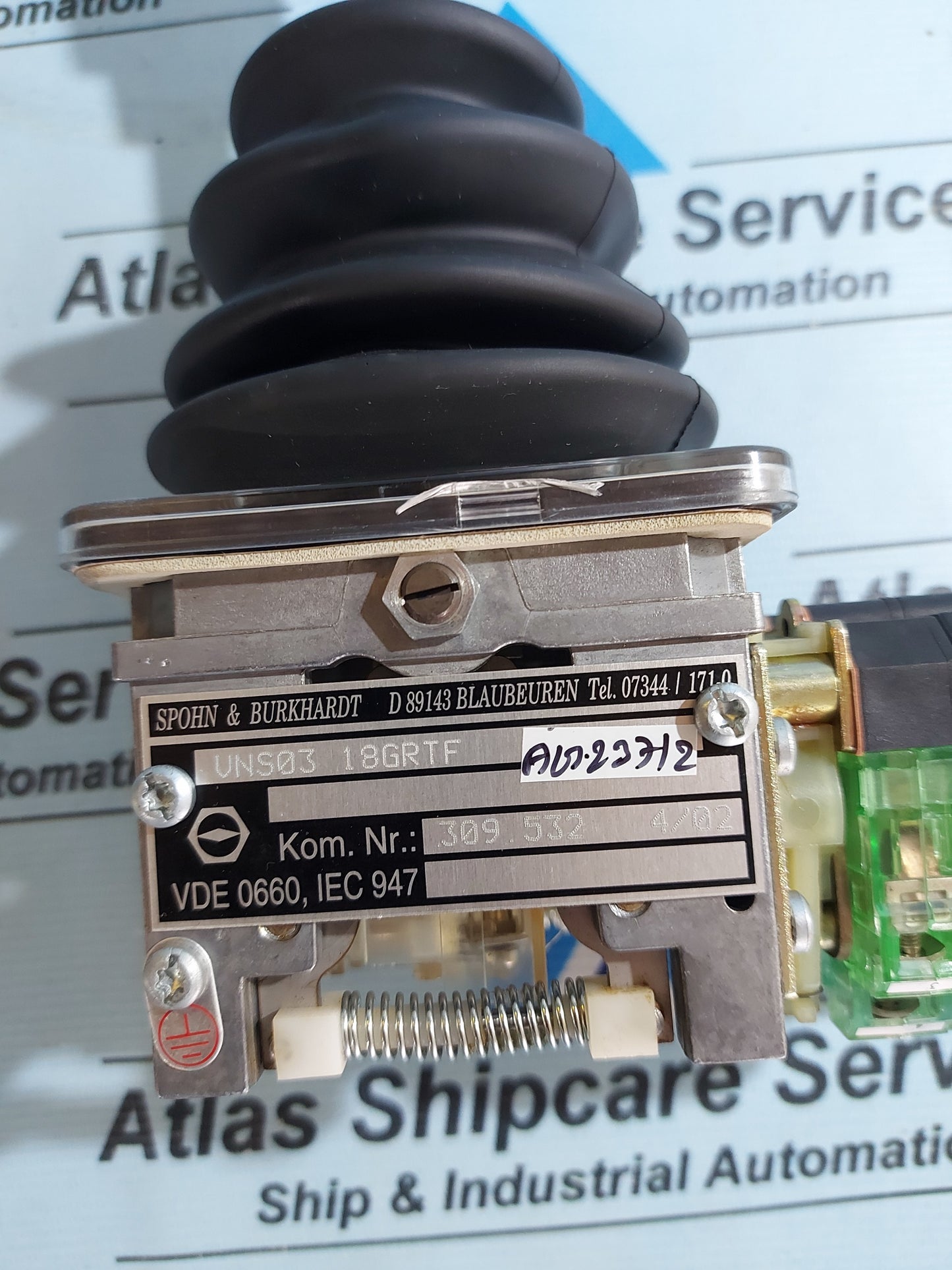 SPOHN & BURKHARDT VNS03 18GRTF JOYSTICK CONTROLLER AG237