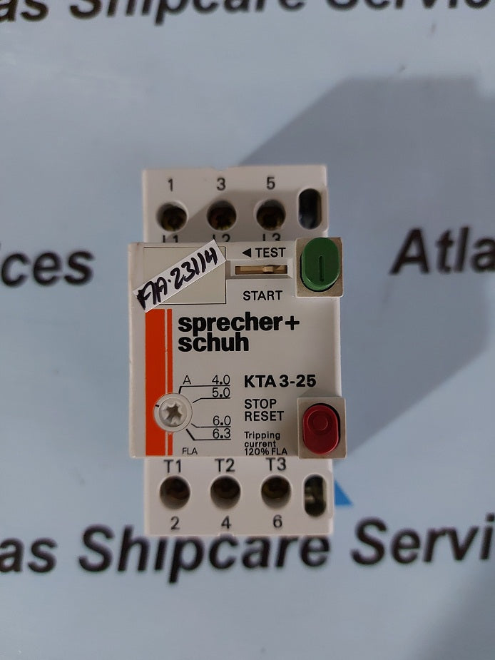 SPRECHER + SCHUH KTA 3-25 STARTER CIRCUIT BREAKER