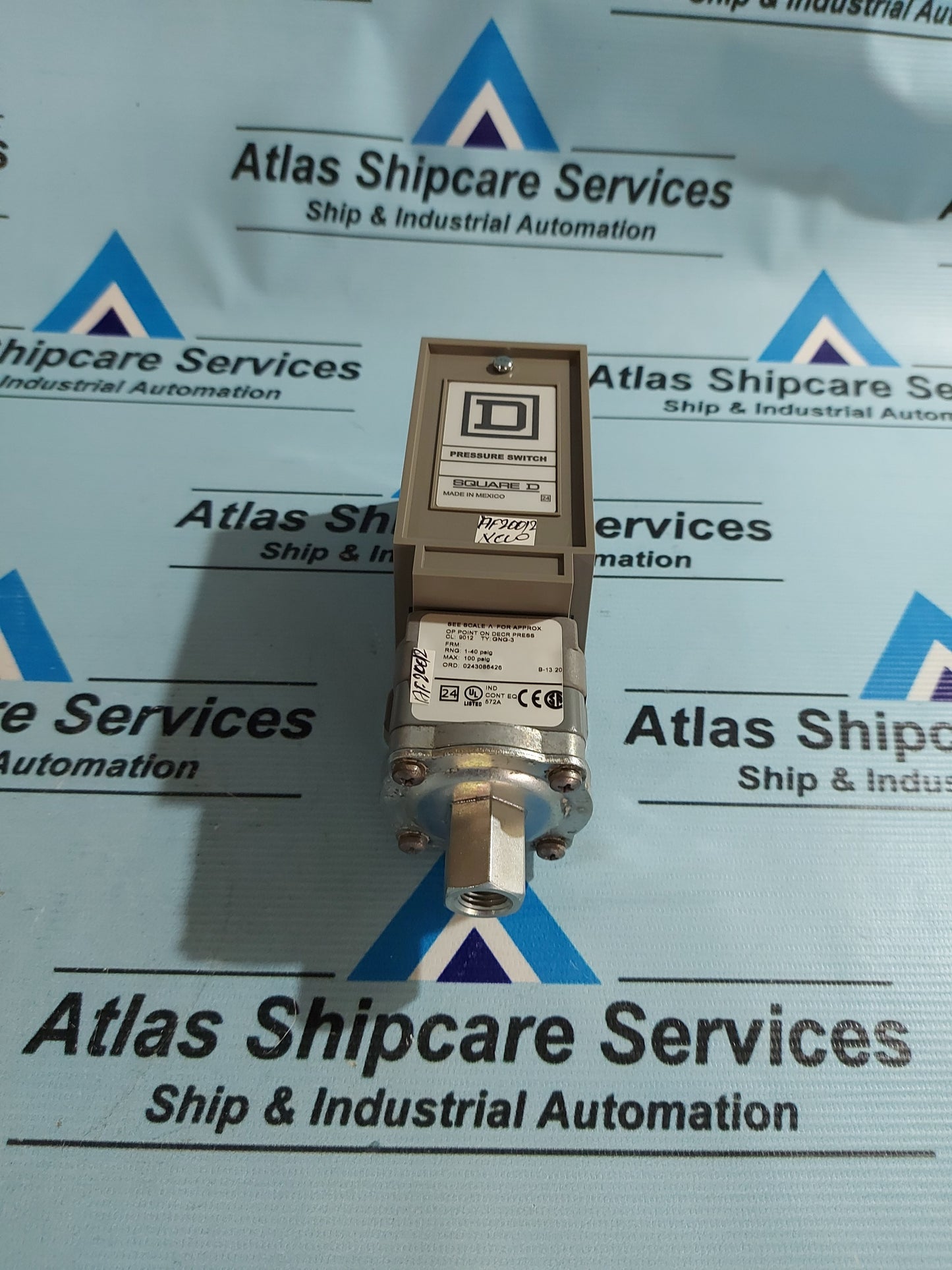 SQUARE D 9012 GNG-3 PRESSURE SWITCH