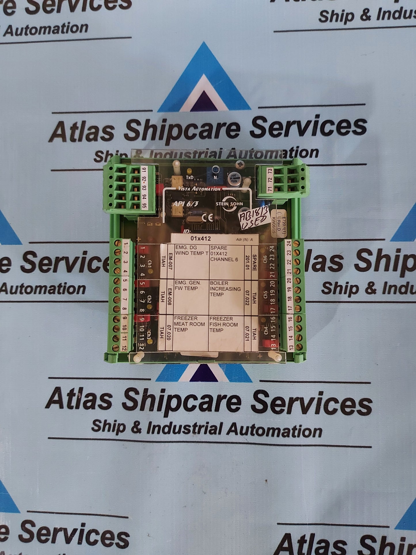 STEIN SOHN F102002 A ANALOG PT100 INPUT API 6/3