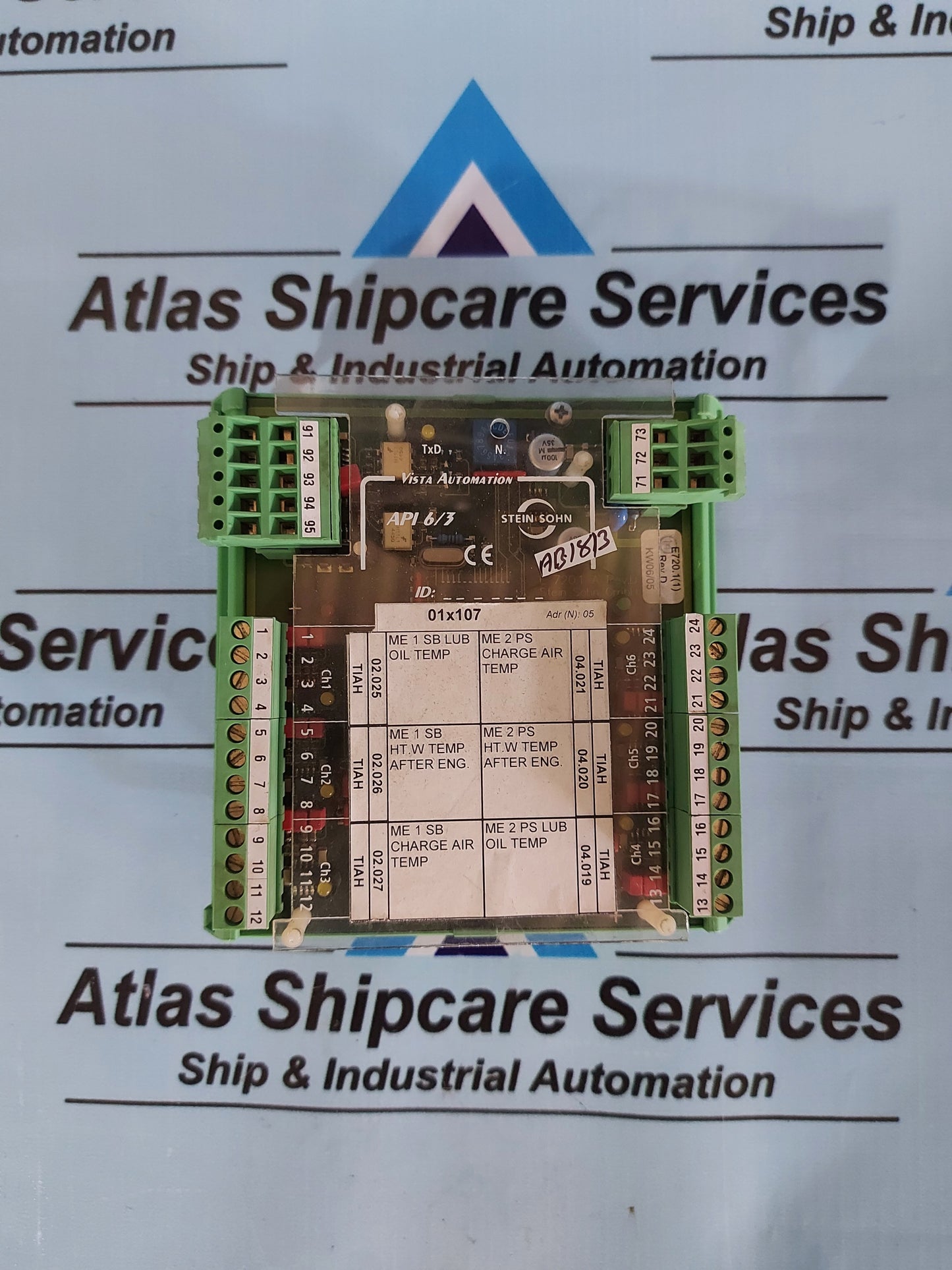 STEIN SOHN F102002 A ANALOG PT100 INPUT API 6/3