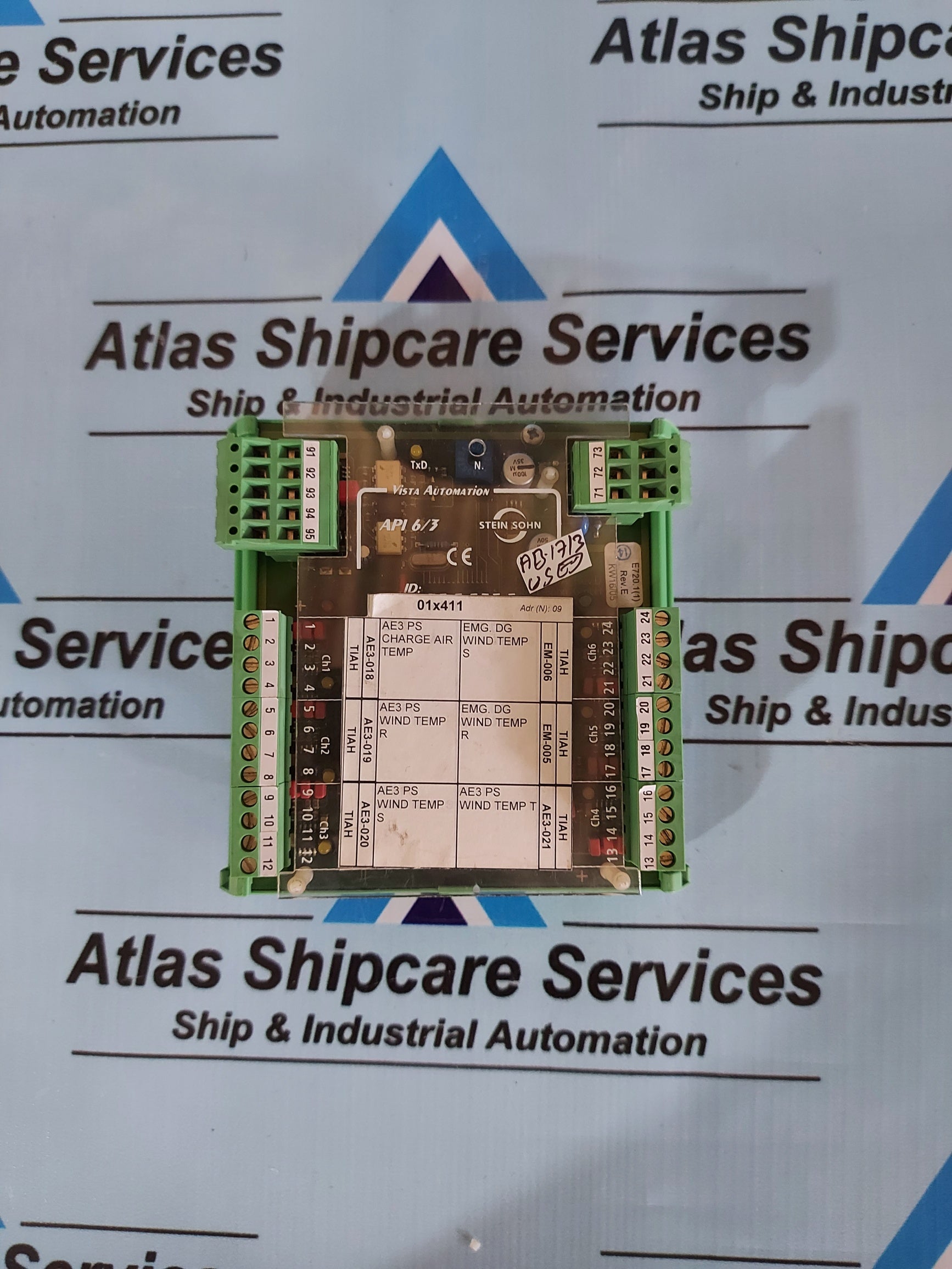 STEIN SOHN F102002A ANALOG PT100 INPUT API 6/3