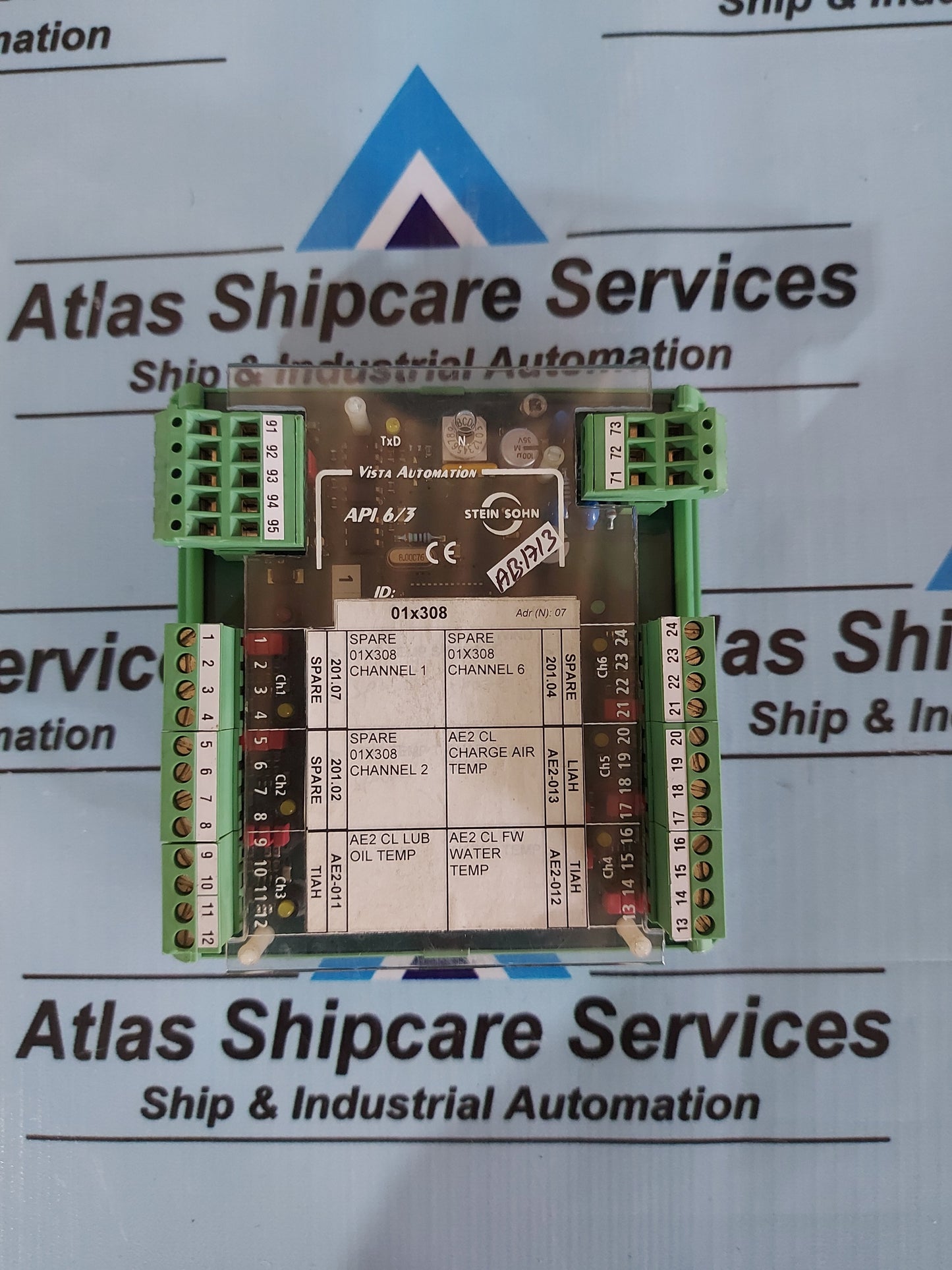 STEIN SOHN F102002A ANALOG PT100 INPUT API 6/3