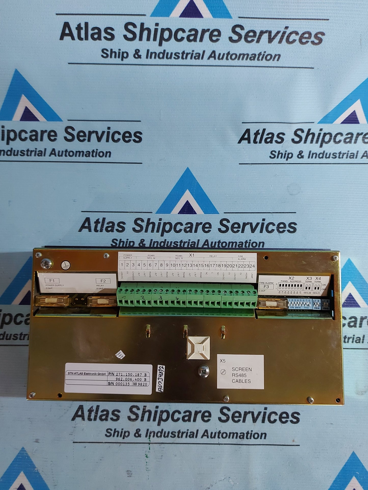 STN ATLAS GEAMAR MONITORING AND CONTROL SYSTEM MCS 40M P/N 271.150.187 B AG348