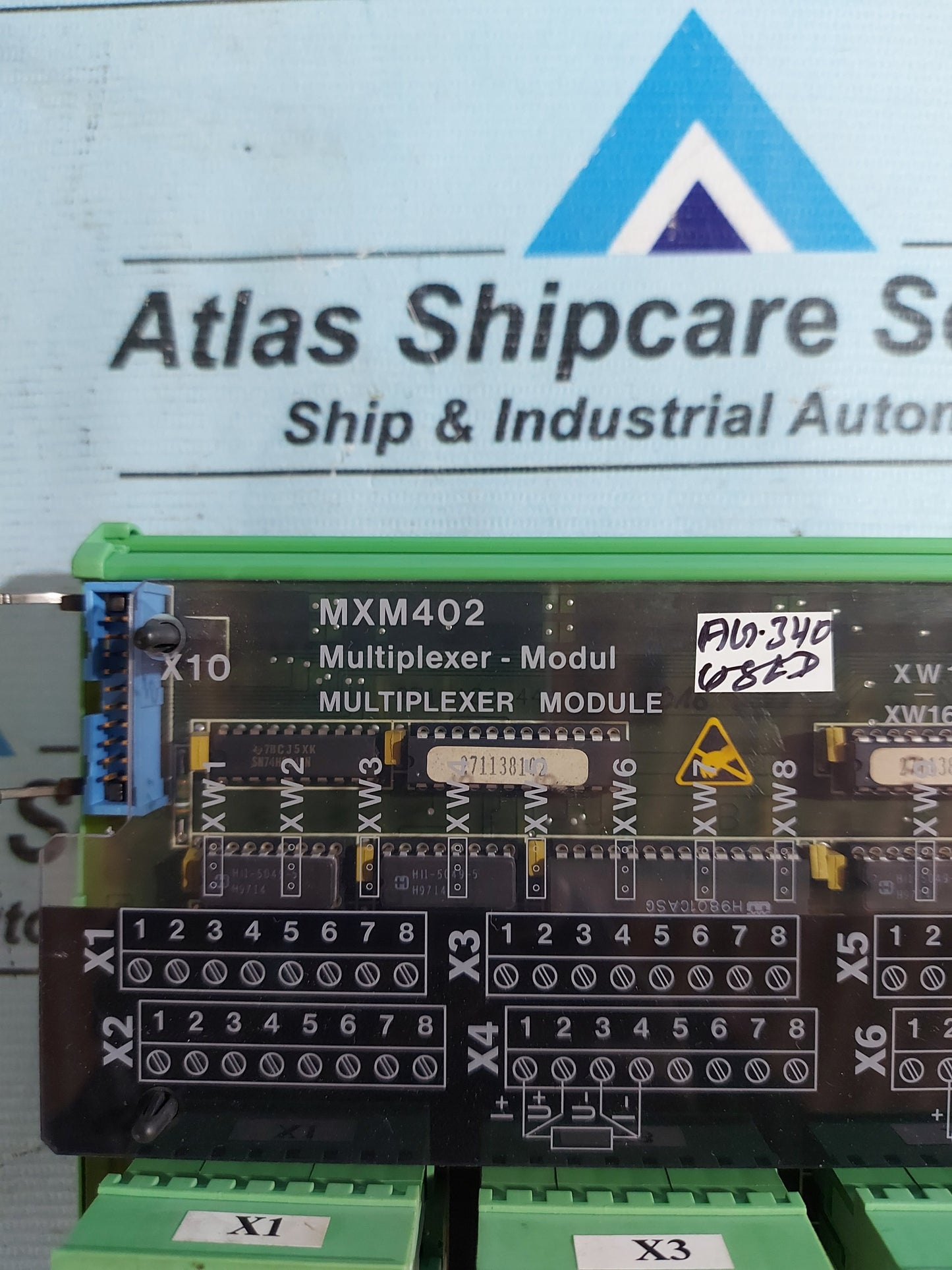 STN ATLAS/LYNGSOE MARINE MXM 402 MULTIPLEXER MODULE P/N 271.130 442/F AG340