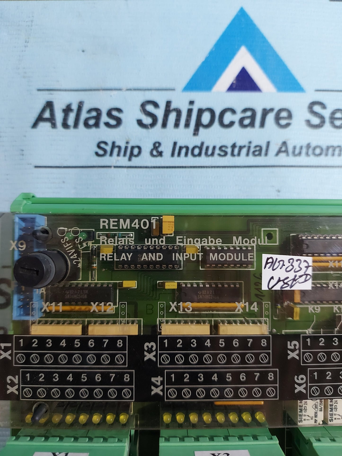 STN ATLAS/LYNGSOE MARINE REM 401 RELAY AND INPUT MODULE P/N 271.123 854/E AG337