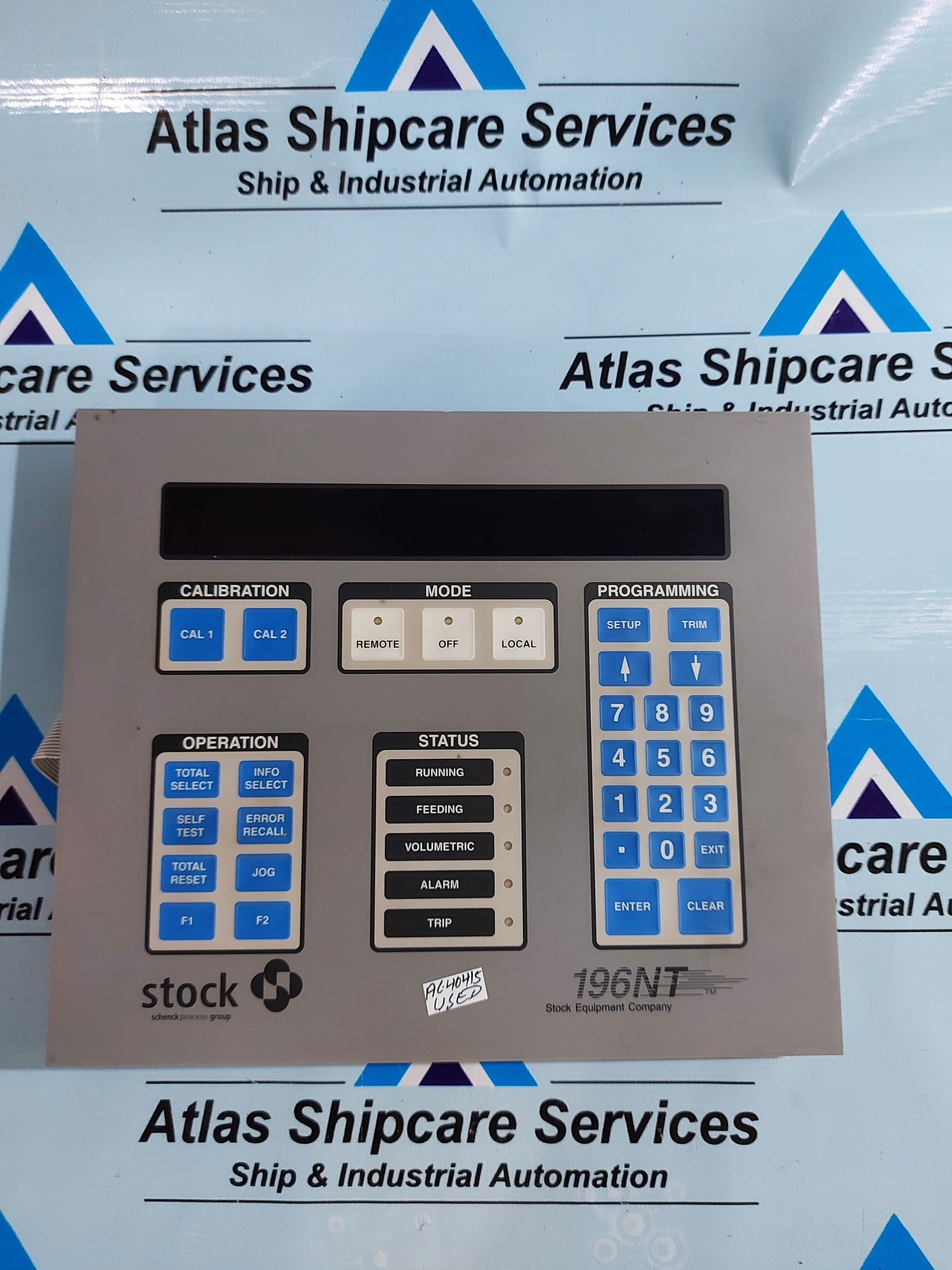 STOCK 196NT CONTROLLER CONTROL DISPLAY PANEL – Atlas Shipcare Services