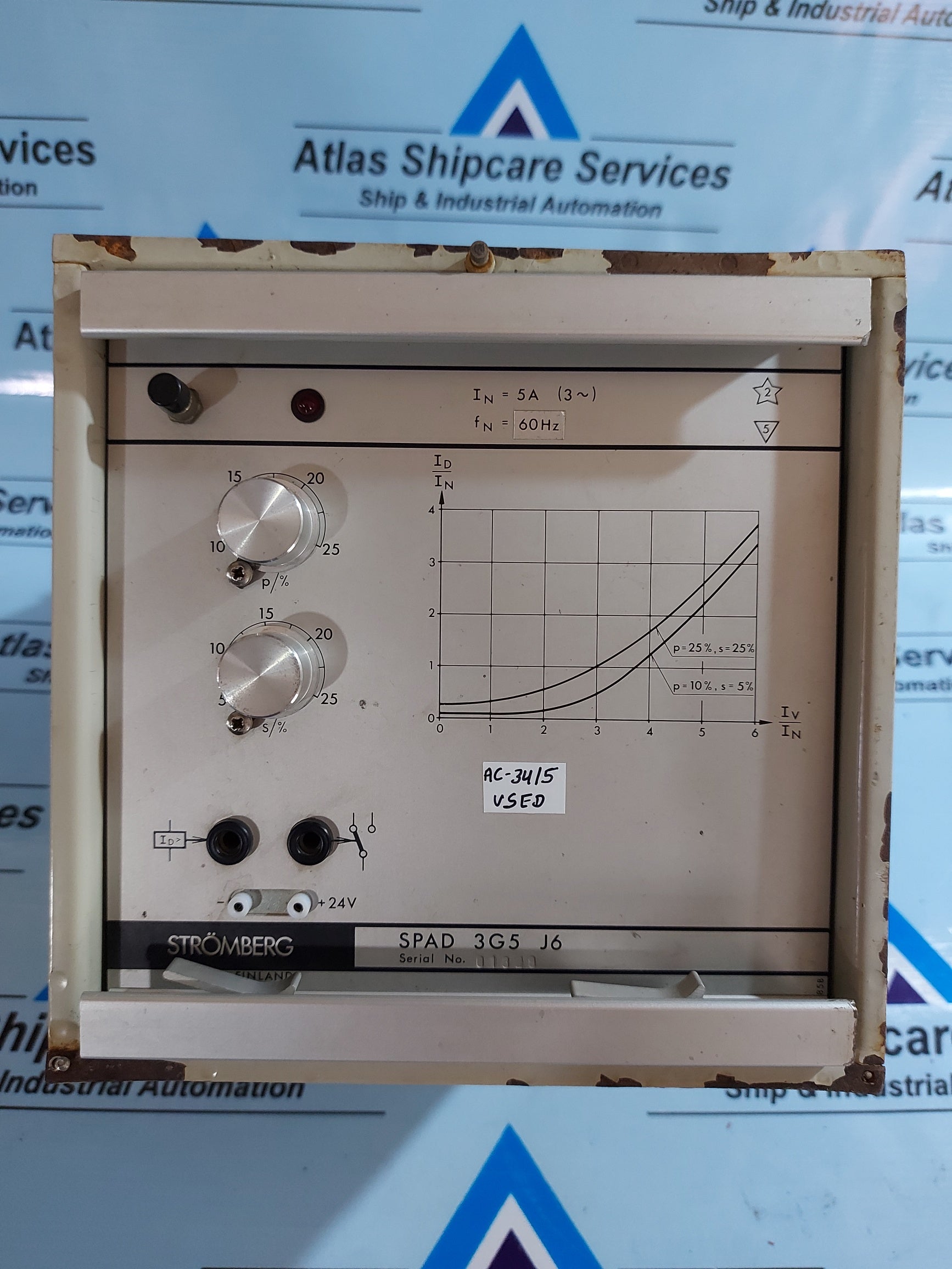 STROMBERG SPAD 3G5 J6 GENERATOR DIFFERENTIAL RELAY