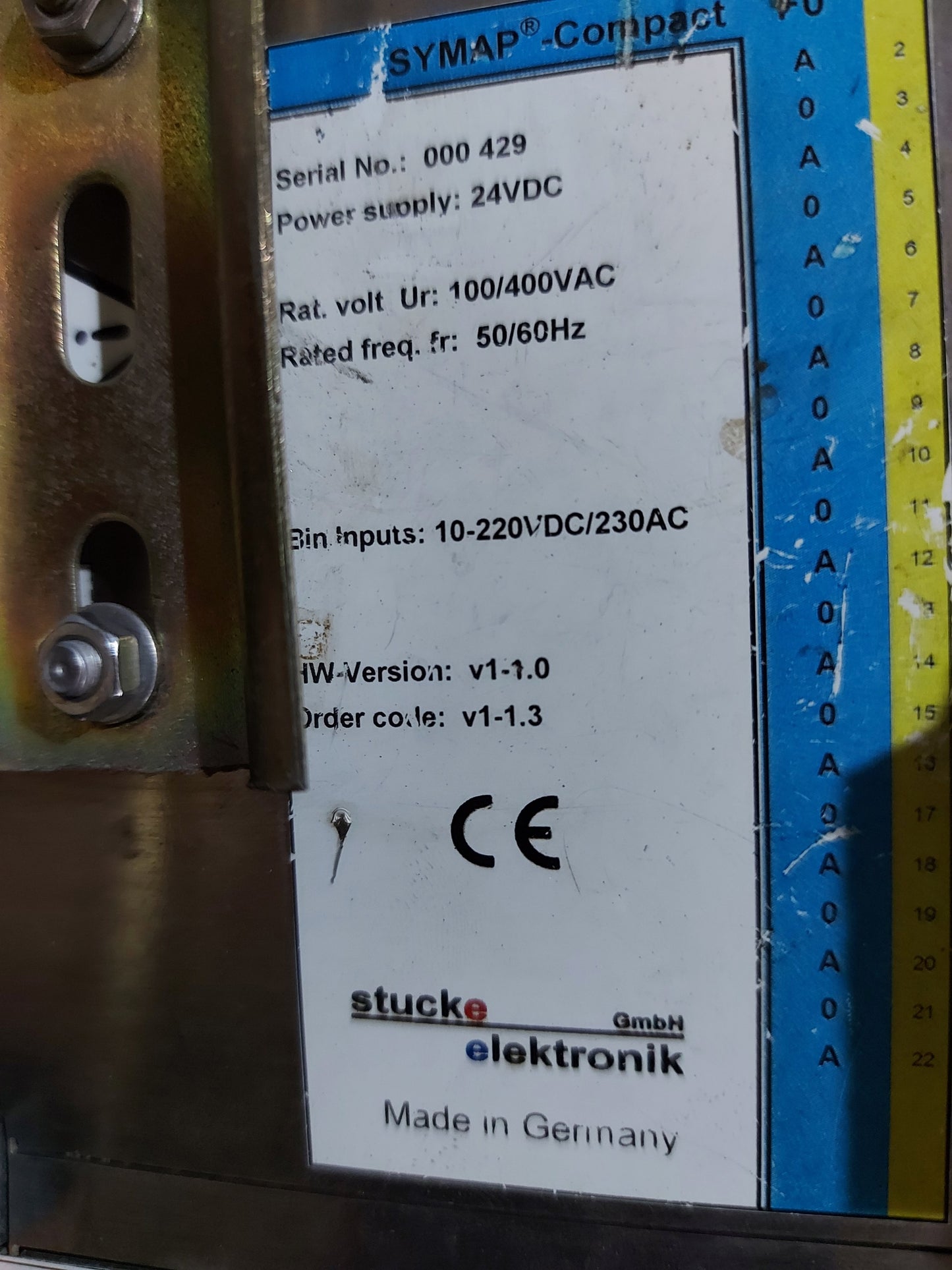 STUCKE ELEKTRONIK SYMAP-COMPACT PROTECTION AND CONTROL