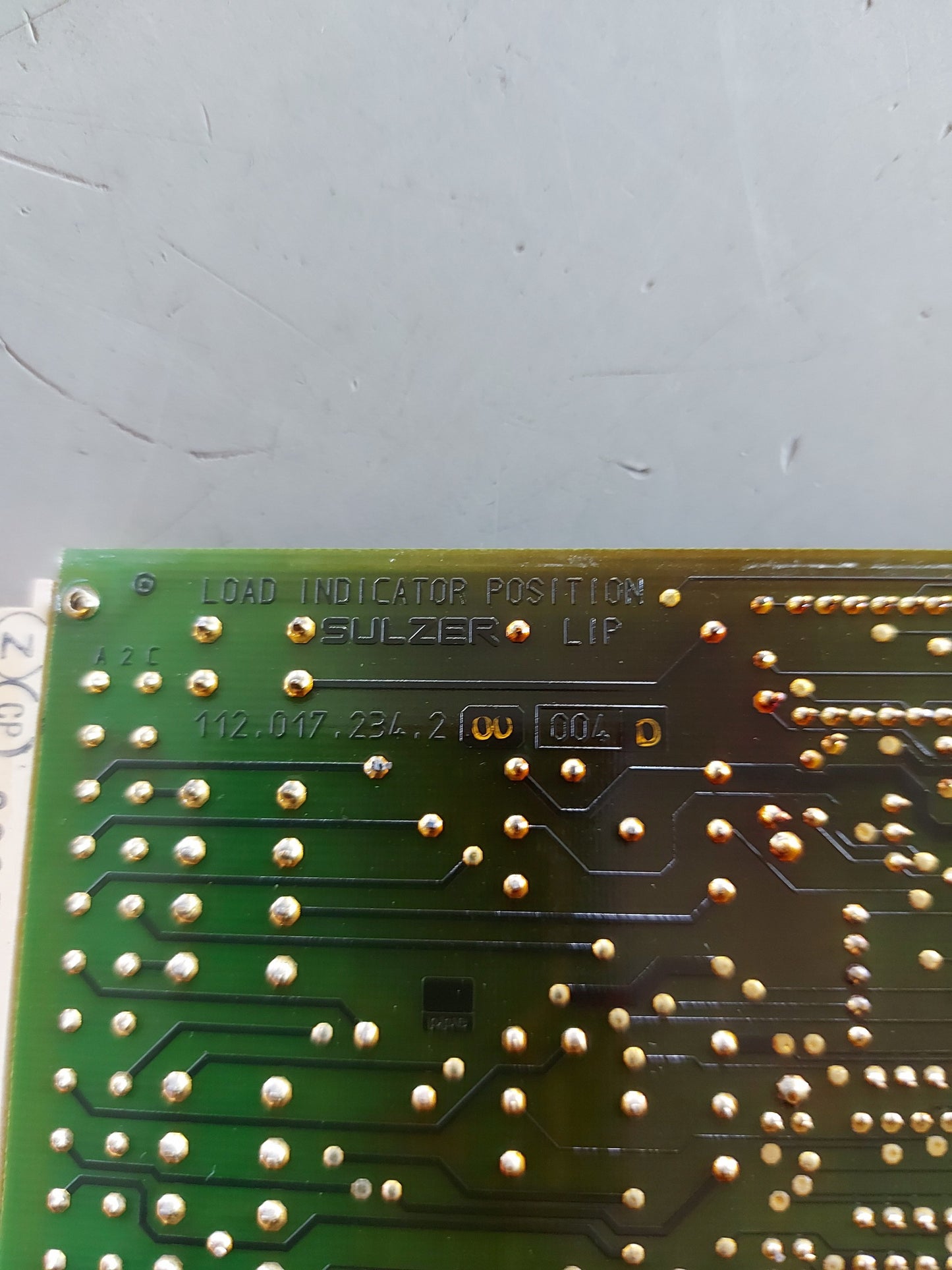 SULZER LIP 112.046.033.200 LOAD INDICATOR POSITION