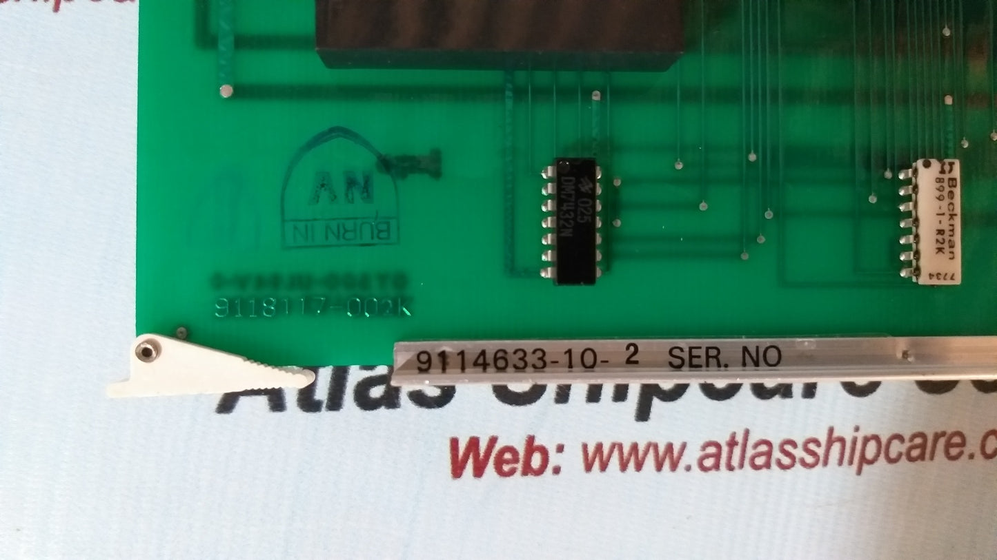 Saab Marine PU 1 PB 3 Data Input Board A-D 9118117-002K