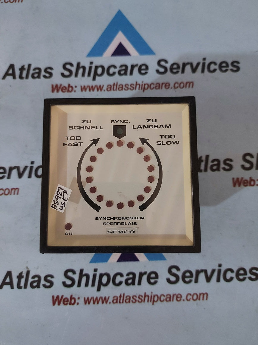 Semco Synchroscope Relay