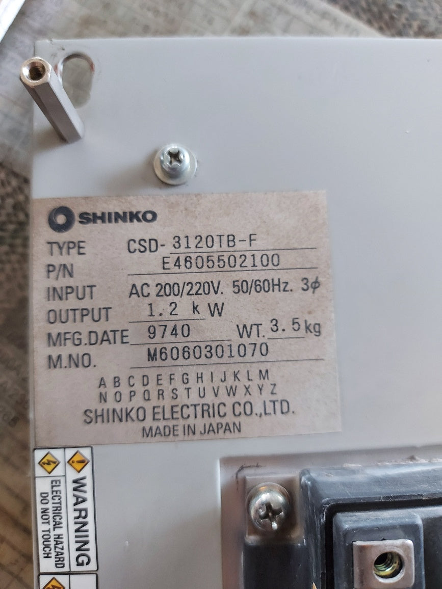 Shinko CSD-3120TB-F Servo Amplifier