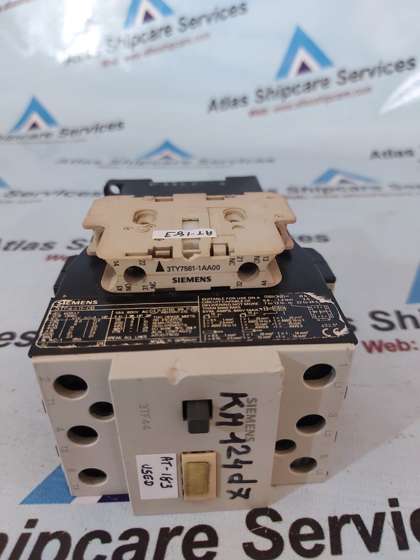 Siemens 3TF4411-0B 55A 600VAC Contactor