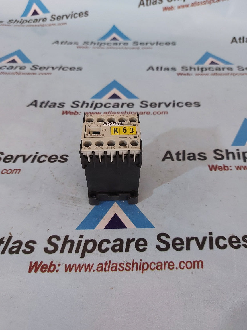 Siemens 3TH2031-0AN2 Control Relay 3NO+1NC 10 Amp