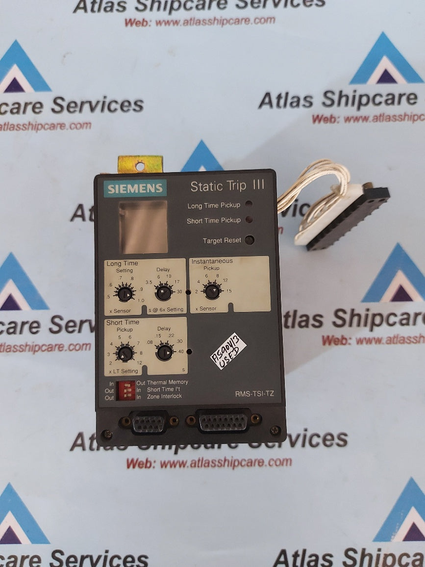 Siemens RMS-TSI-TZ Static Trip III Circuit Breaker Trip Unit