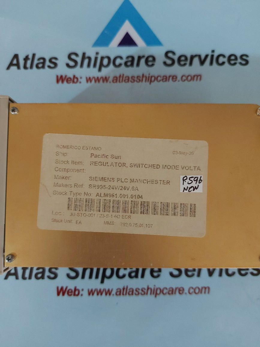 Siemens SR 995 24V/24V/6A Switched Mode Voltage Regulator