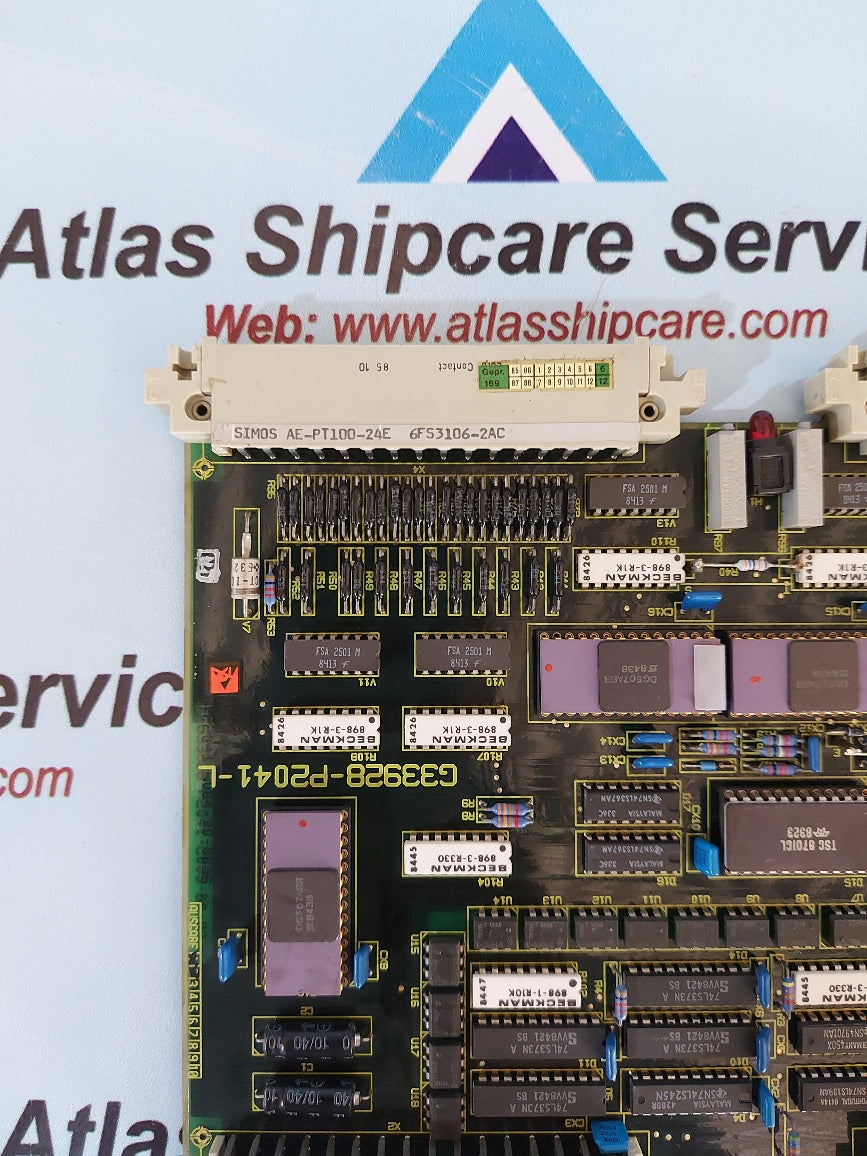 Siemens Simos AE-PT100-24E 6FS3106-2AC Pcb Card