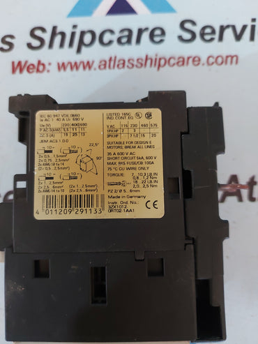 Siemens Sirius 3R 3RT1026-1B..0 Motor Starter Contactor