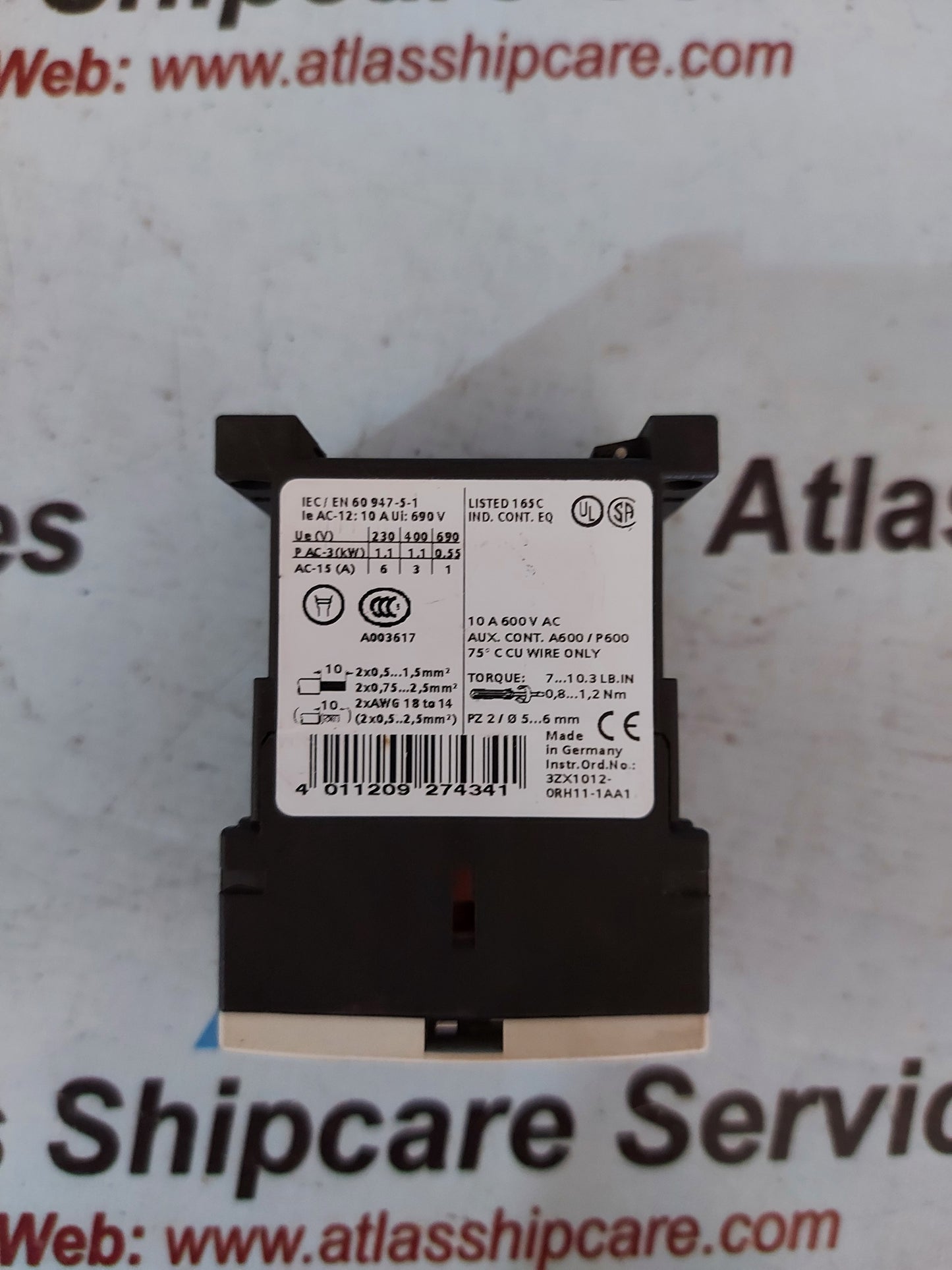 Siemens Sirius 3RH1140-1BB40 Contactor Relay