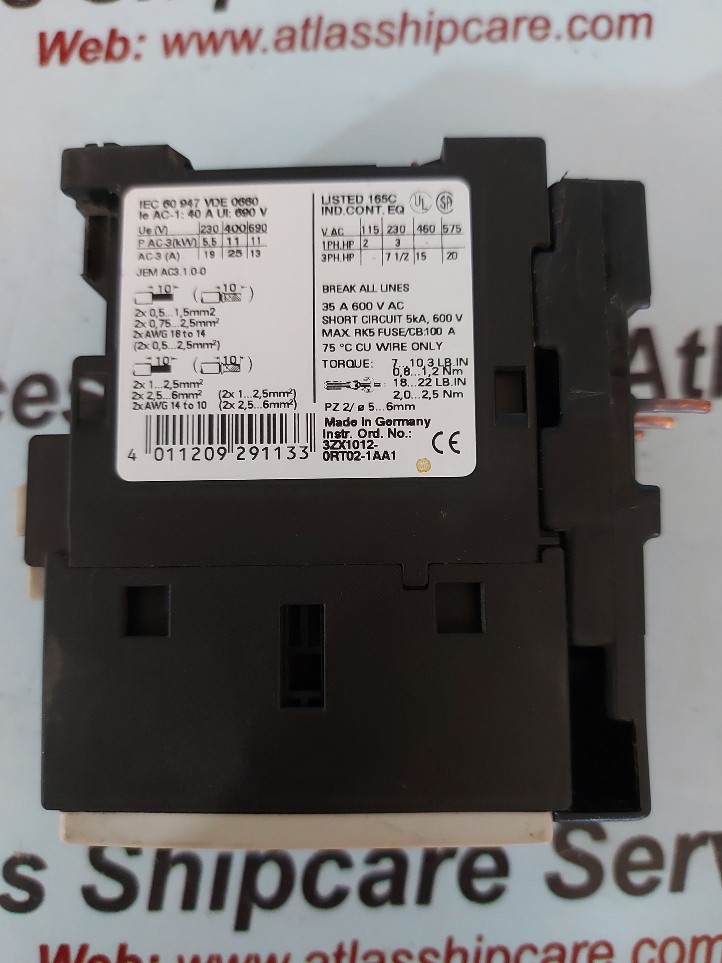 Siemens Sirius 3RT1026-1B..0 Motor Starter Contactor