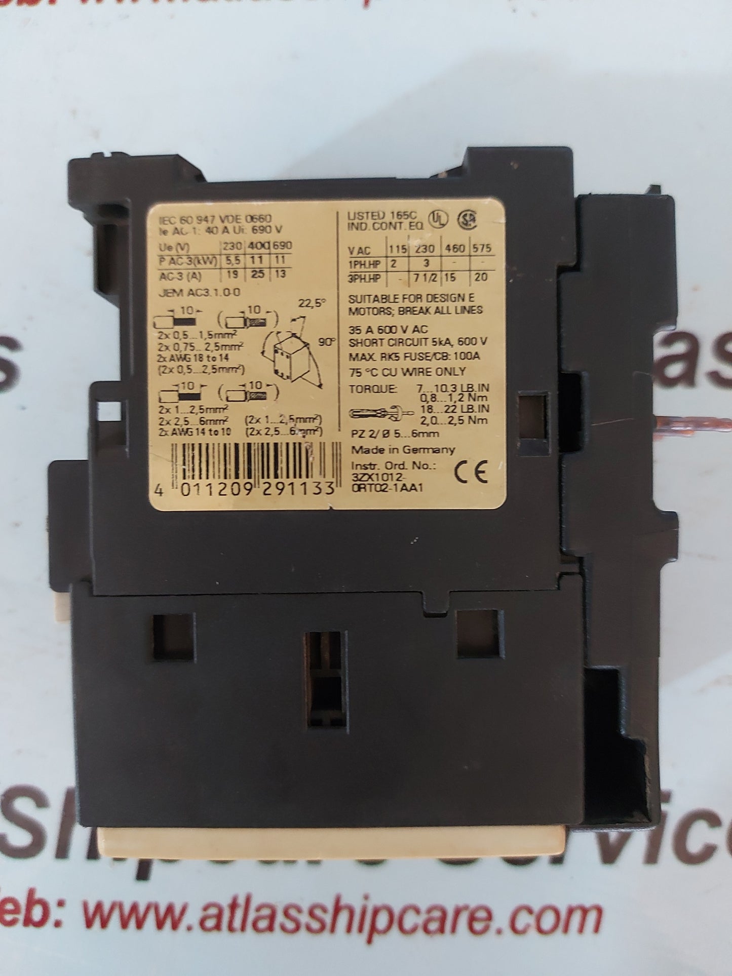 Siemens Sirius 3RT1026-1B..0 Motor Starter Contactor