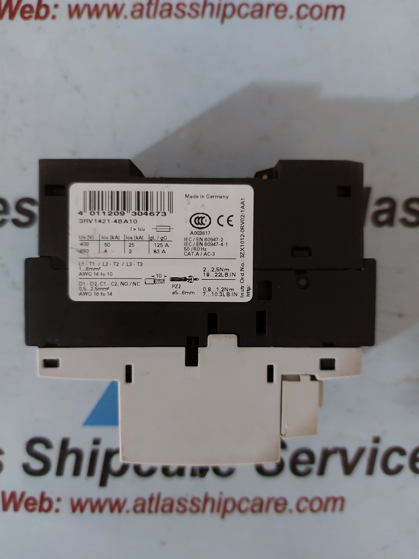 Siemens Sirius 3RV1421-4BA10 Motor Starter Protector