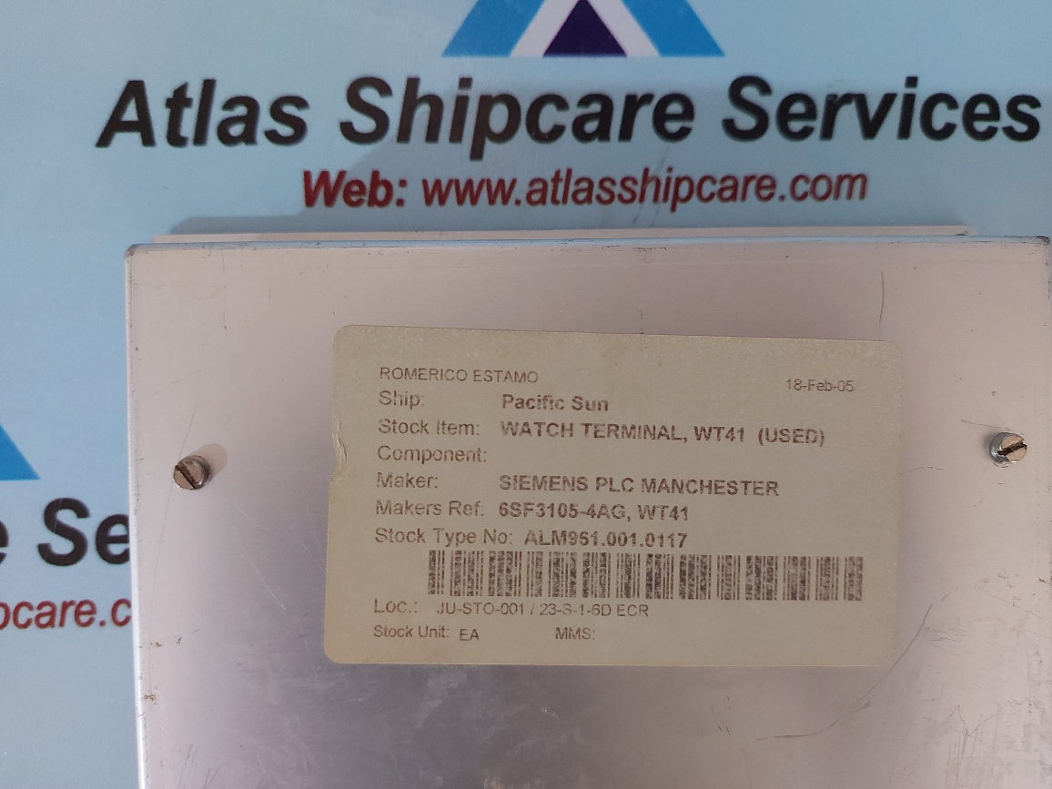 Siemens WT41 6FS3105-0AG Watch Terminal