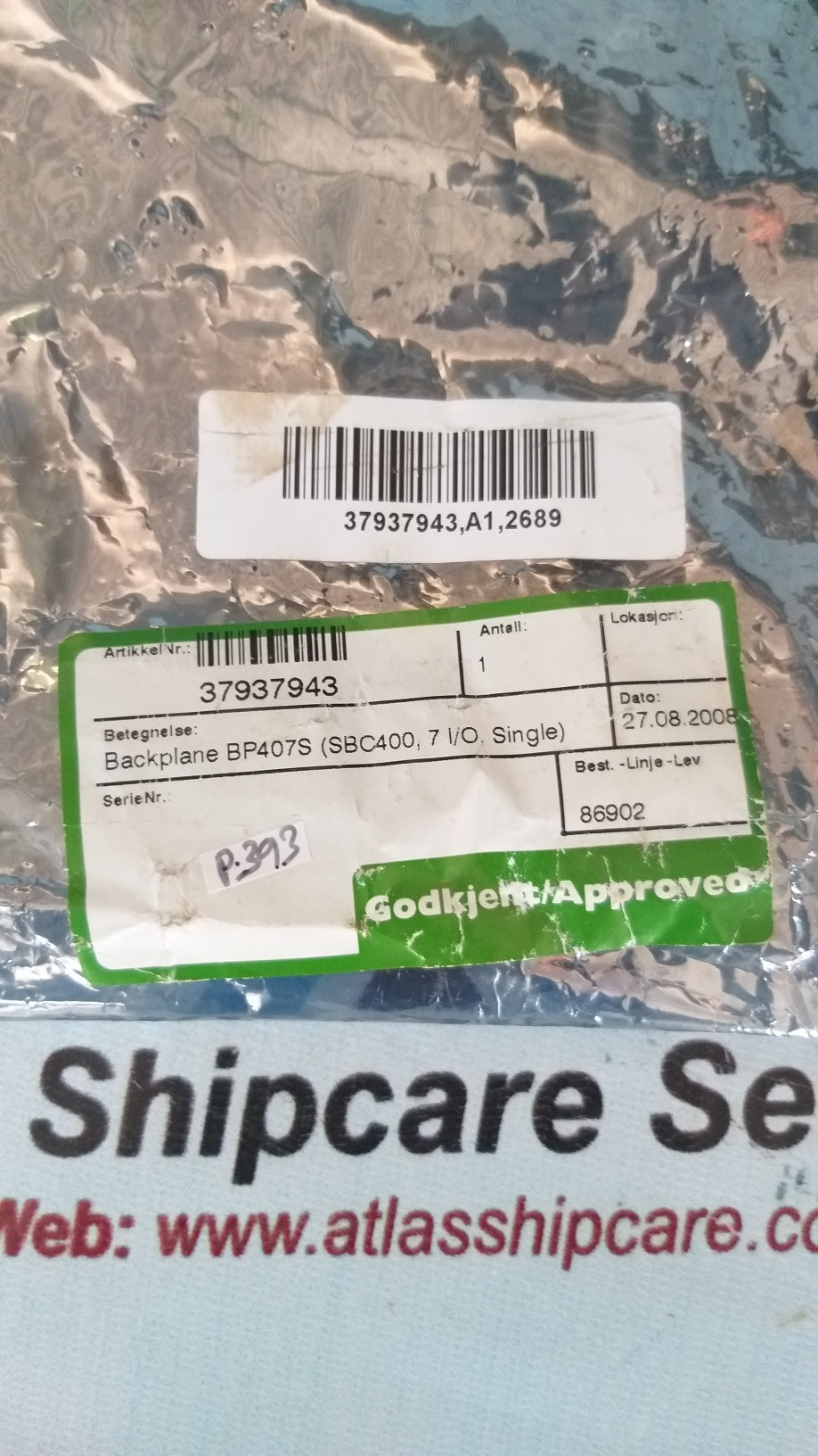 Simrad Norge BP407S 37937968 A Pcb Card