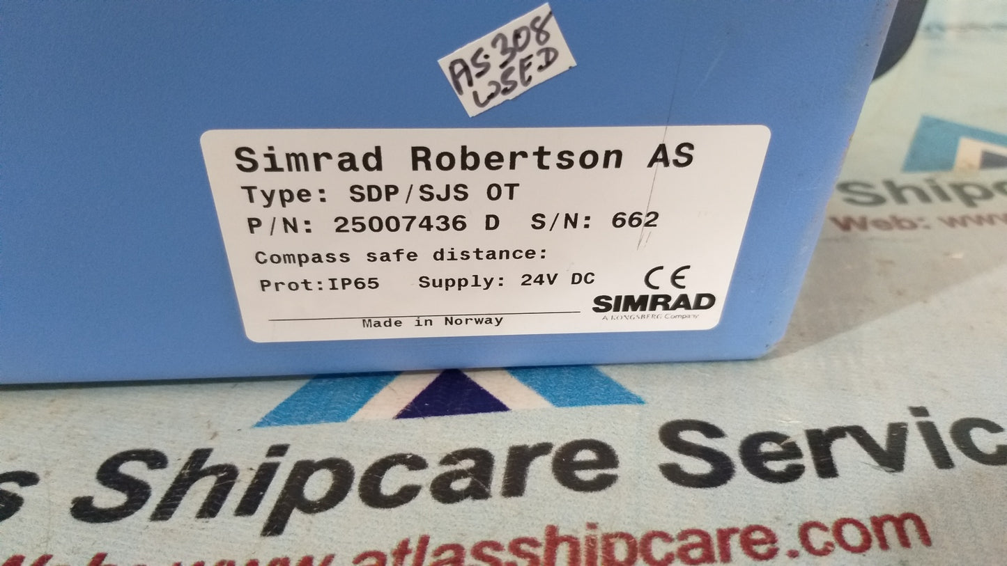 Simrad Rodertson SDP/SJS OT P/N 25007436 D Ship Marine Controller