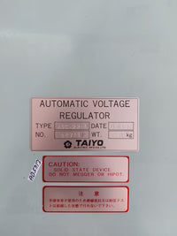 TAIYO ASC-22-4 AUTOMATIC VOLTAGE REGULATOR